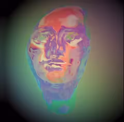 process1. study of a face 2
