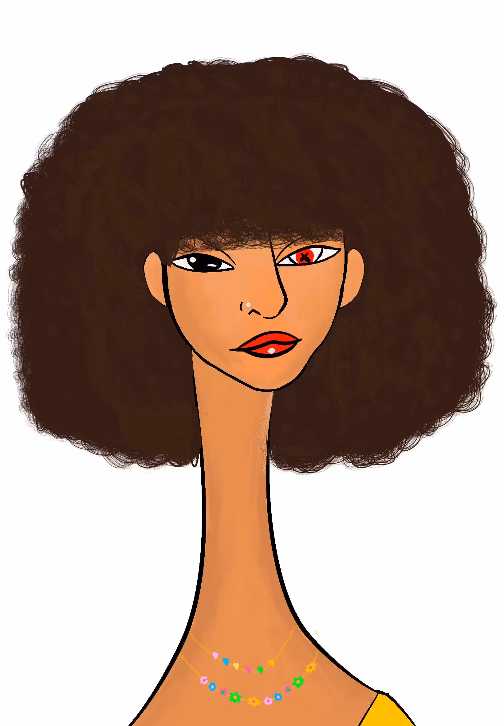 Long Neckie Lady #3121