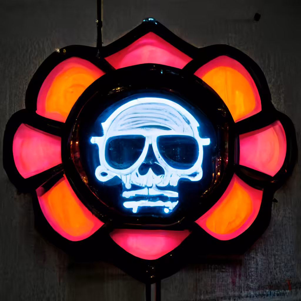 Neon Skull 50