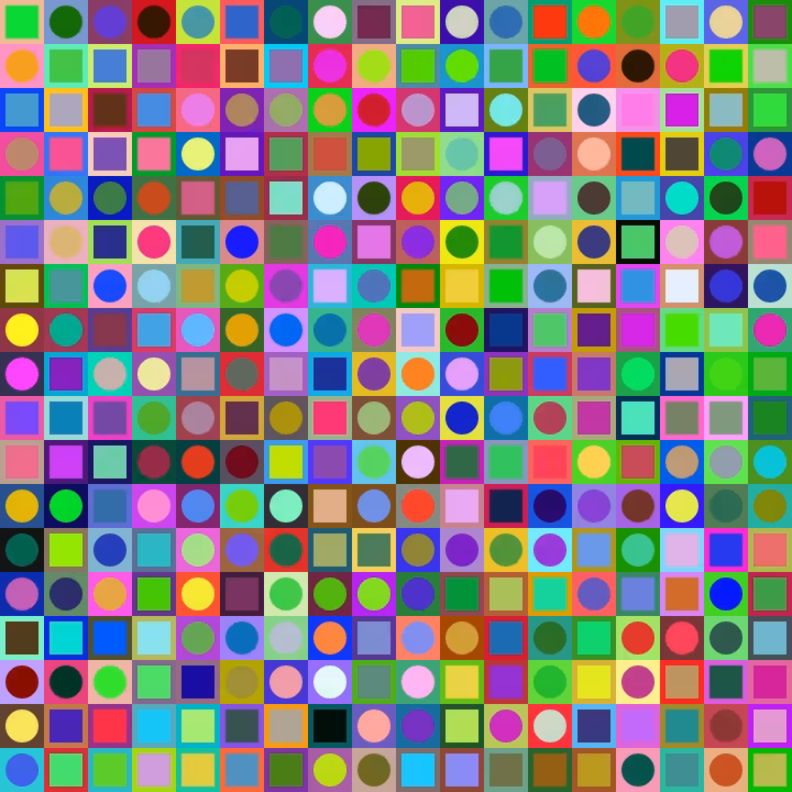 Square Dot Composition #87