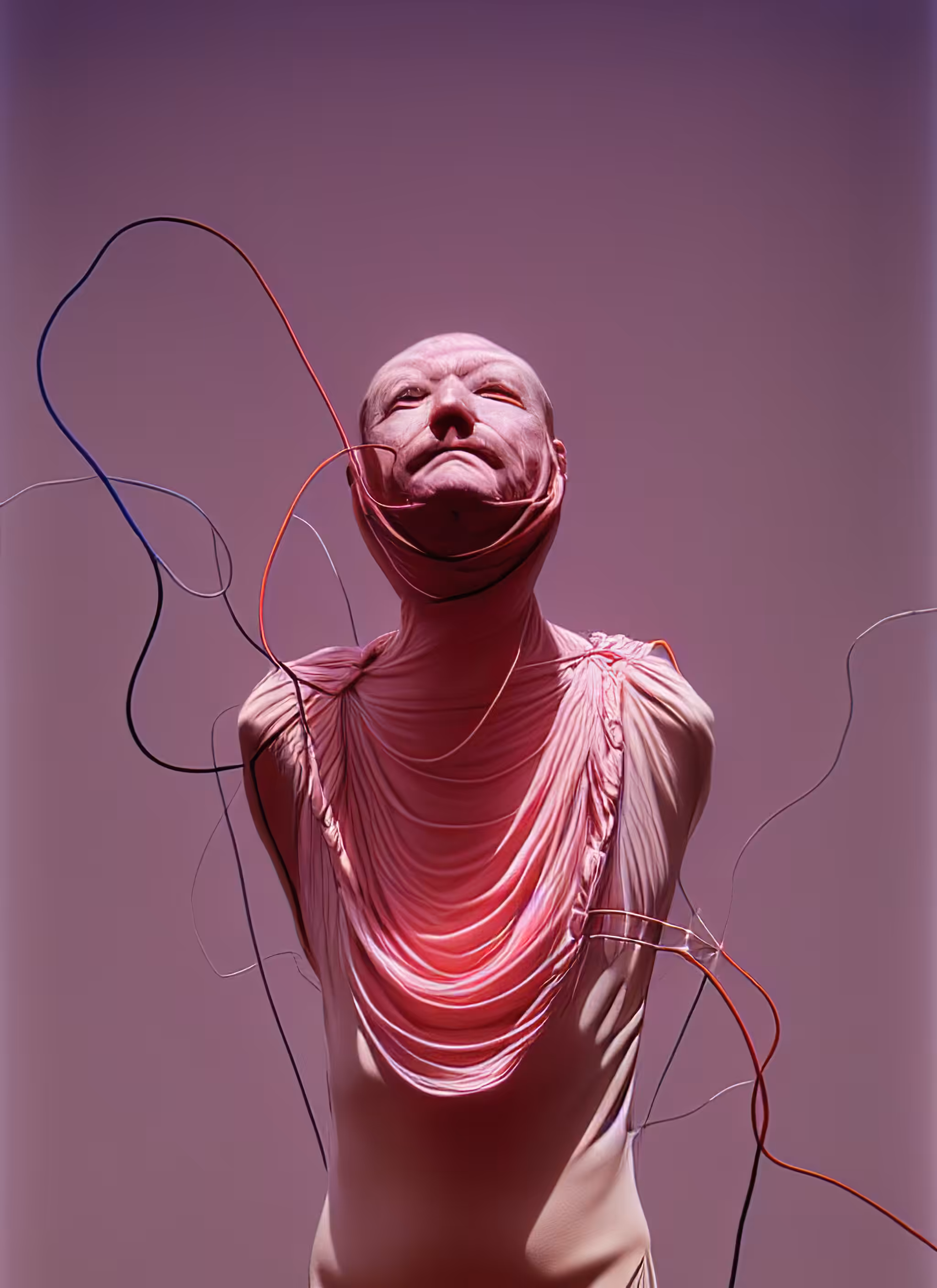 Man with Arms Thrown up