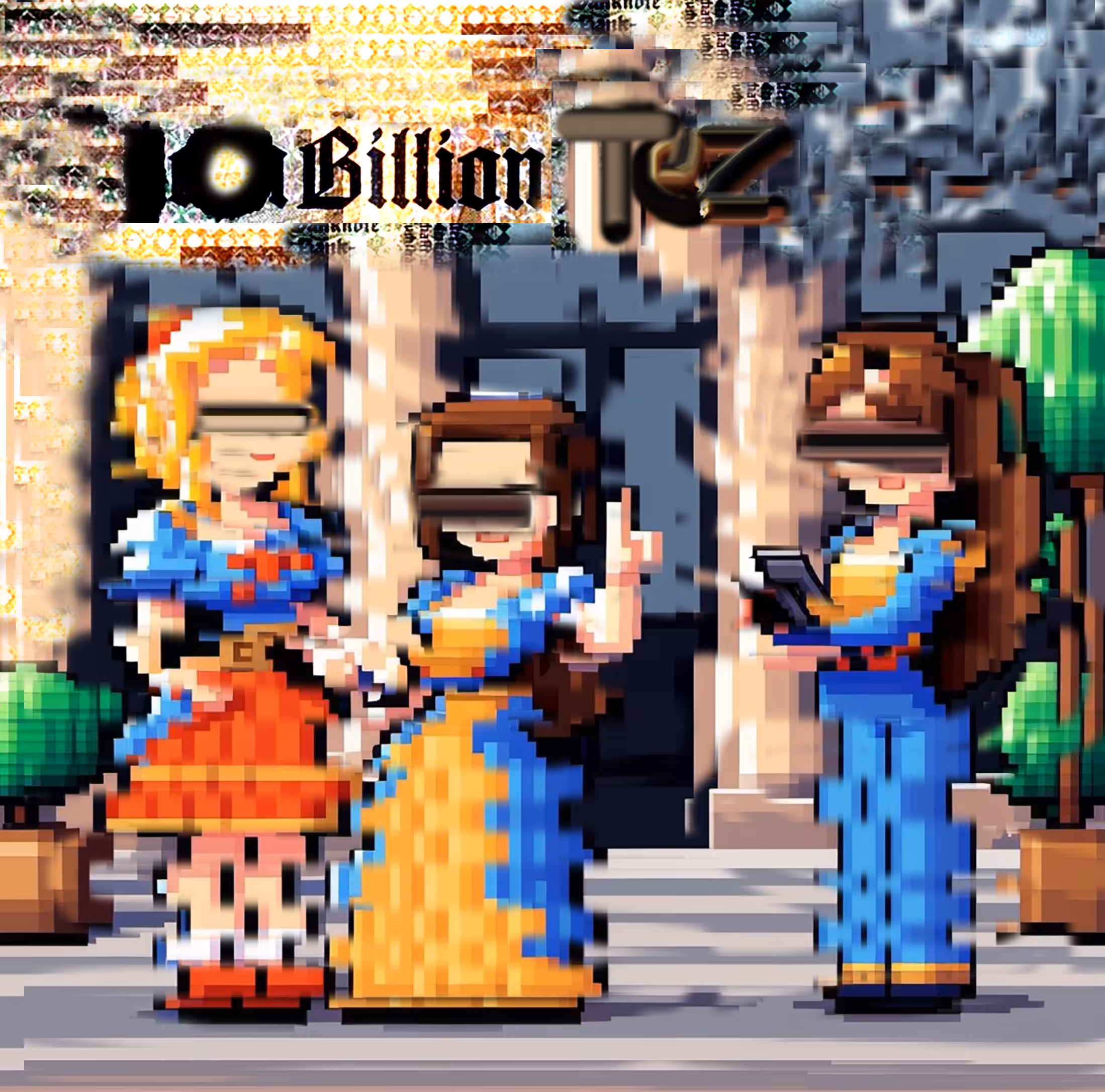 Welcome to the Museum of Inflation <3 Today we have a pixelart for 10 Billion Tezos! That's a record in tezos history at 2017!