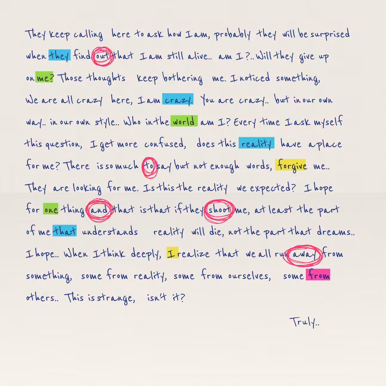 Conspiracy Theory Vol.2: a letter #52