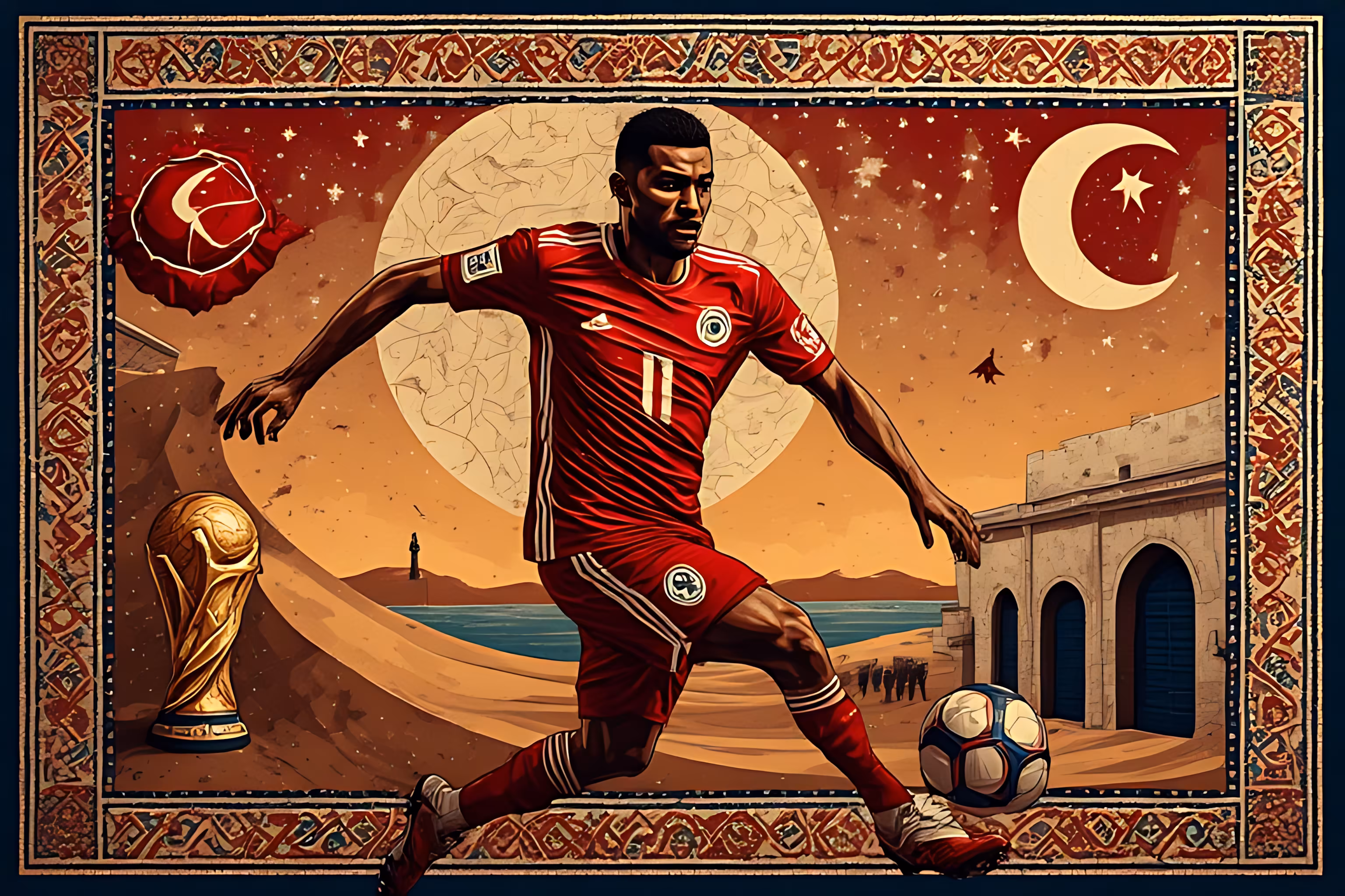 2026 WORLD CUP: 48 NATIONS | NFT COLLECTION: Tunisia The Eagles of Carthage on their way to the World Cup.