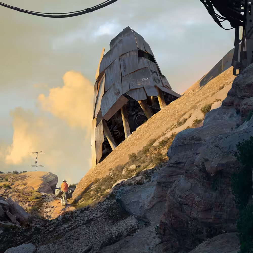Visions of a Post-Apocalyptic Future: Farmer and his House