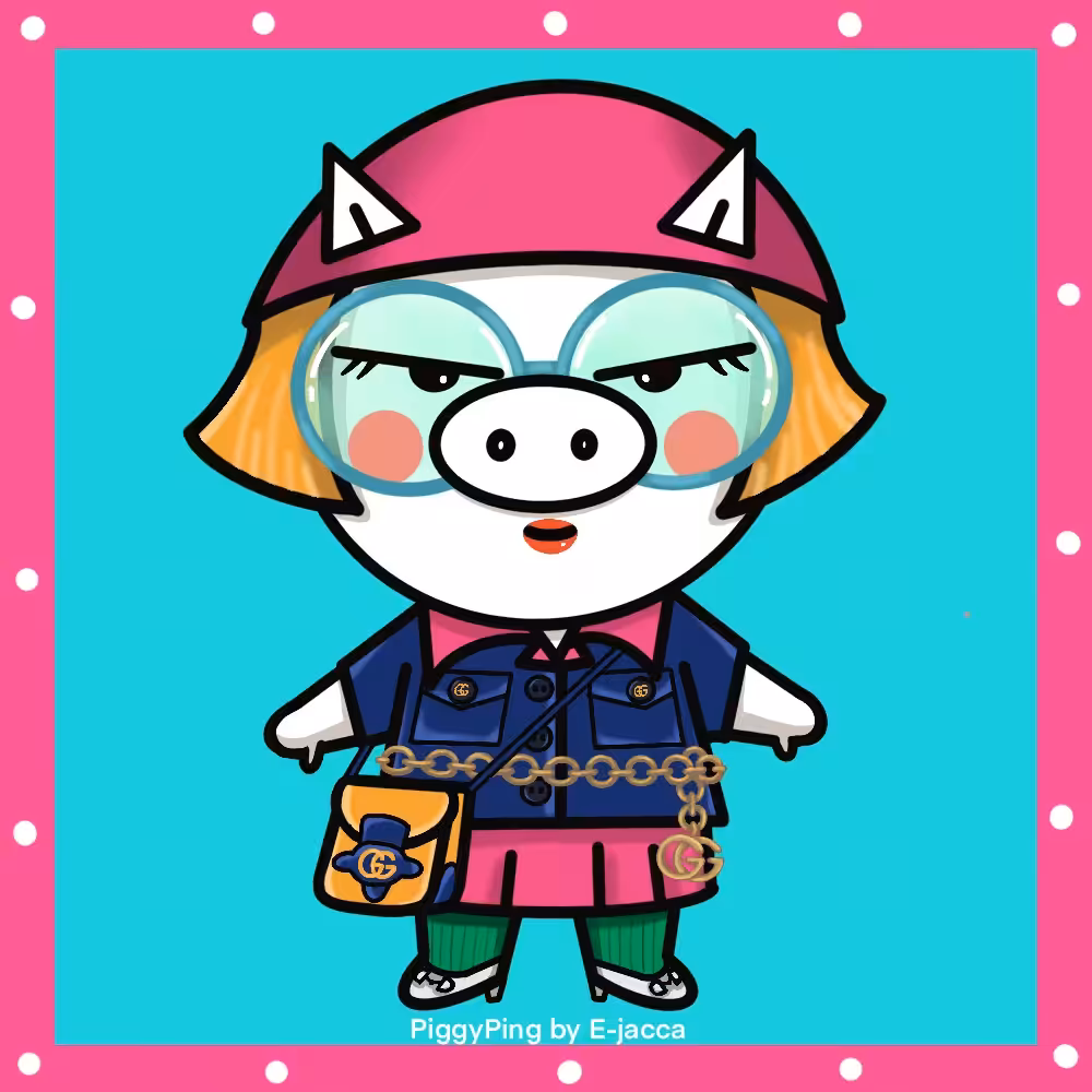 E-jacca_NFT_PiggyPing & GUCCI