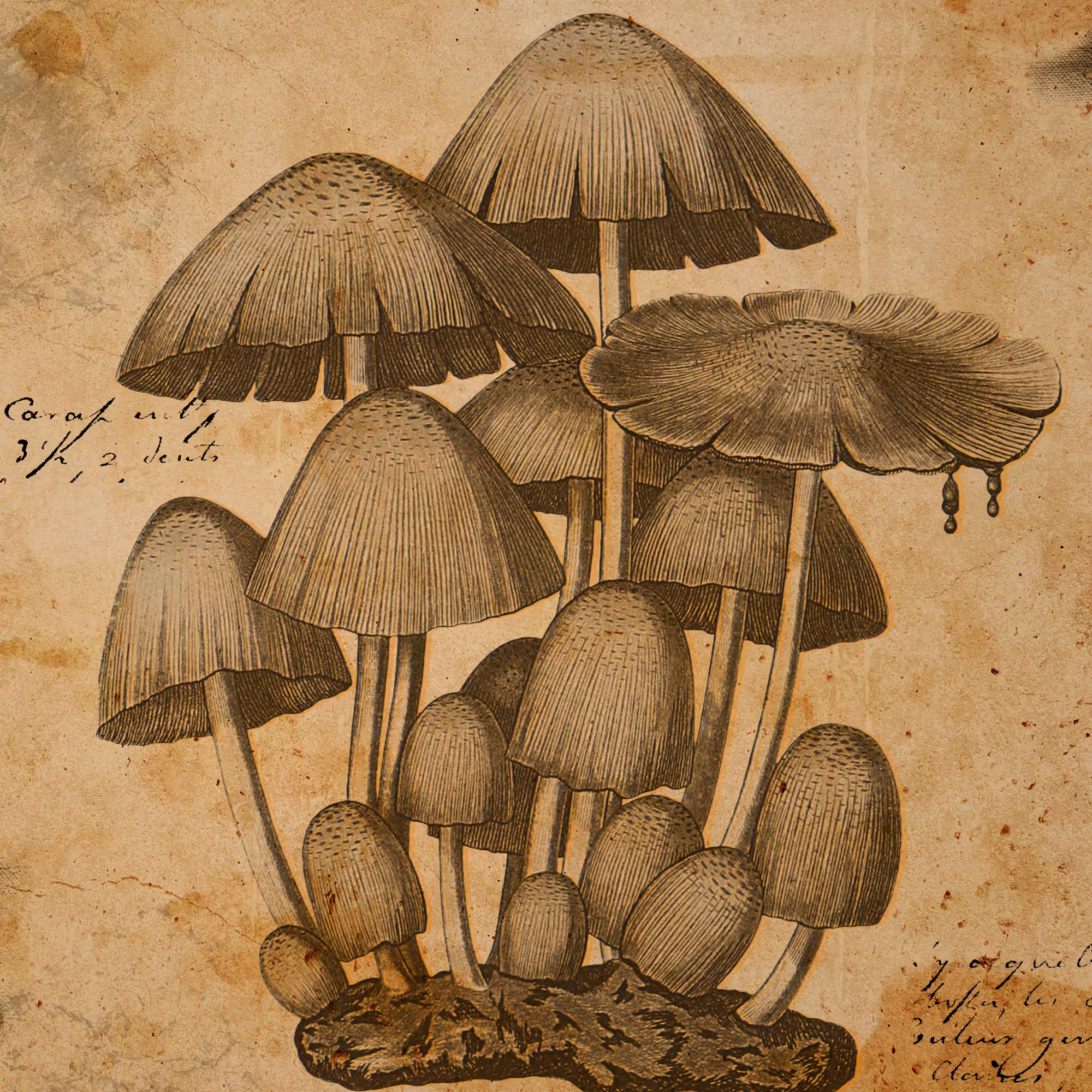 Fungus #2, Mycena Inclinata