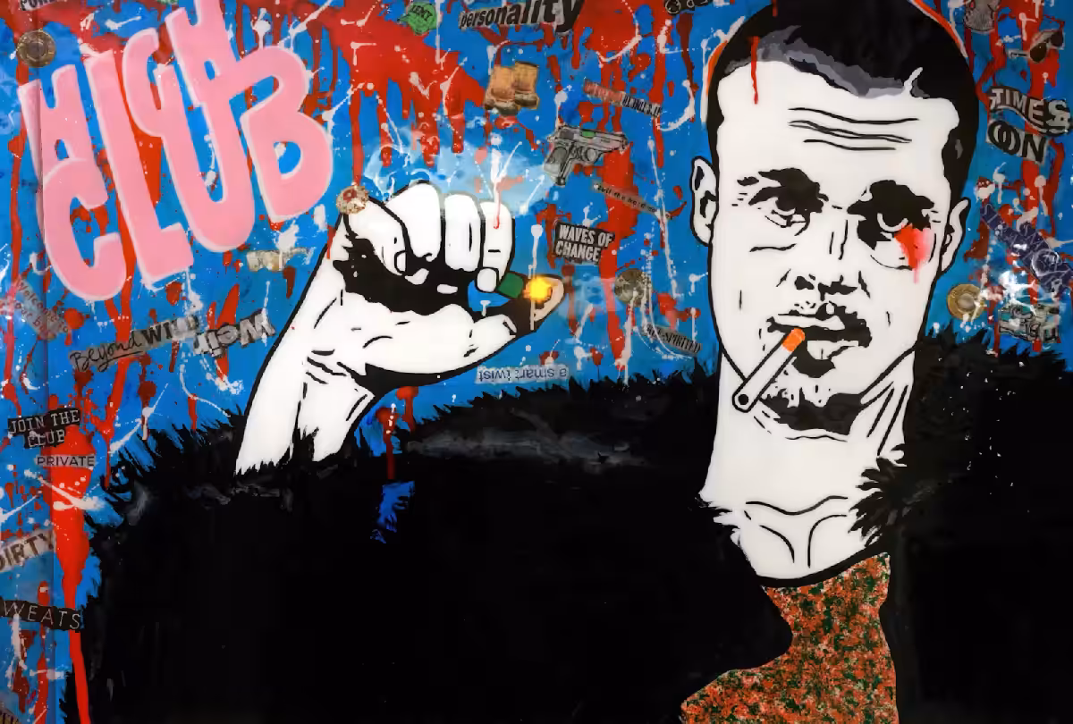 High Club Brad Pitt By NYC Artist Vika Costa