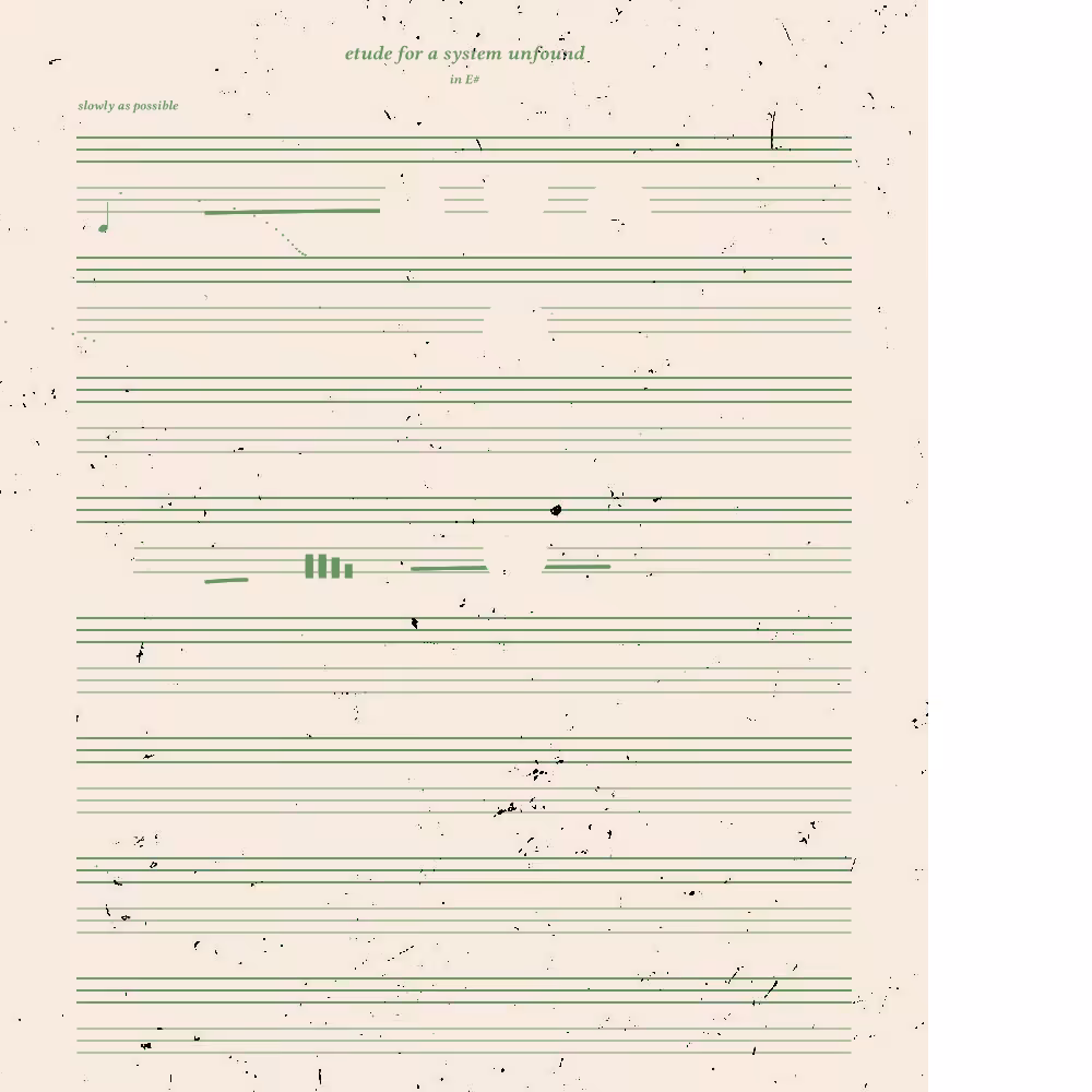etude for a system unfound #9