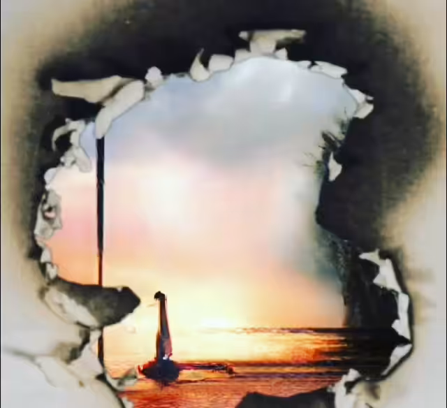 Burning sunset