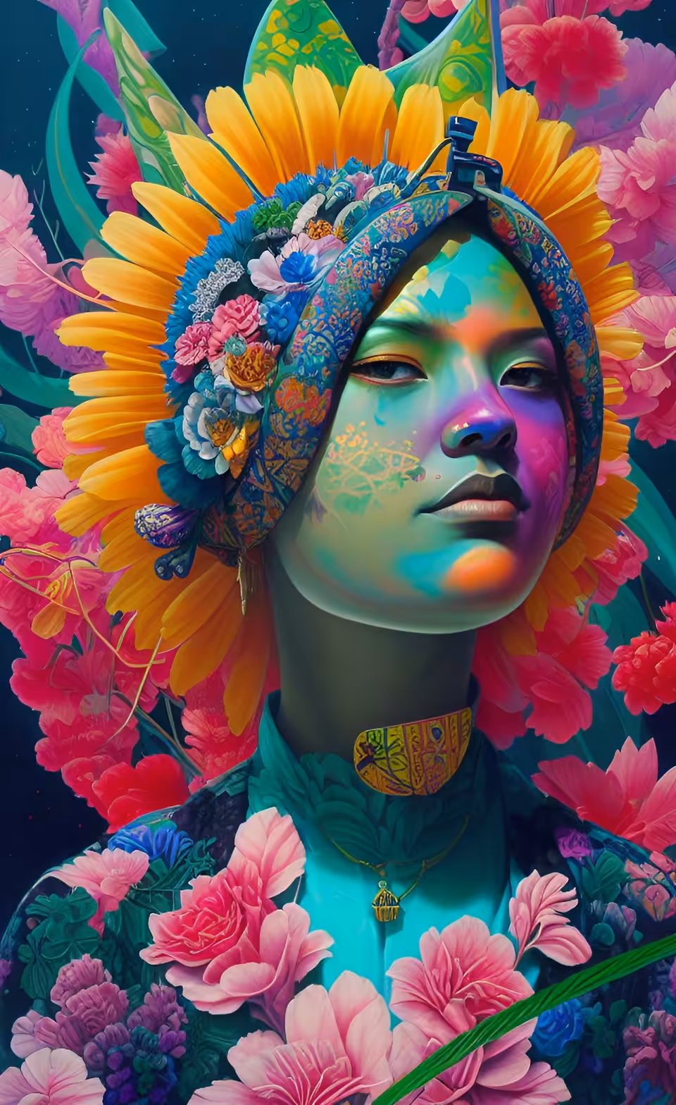 The Flowered Lady