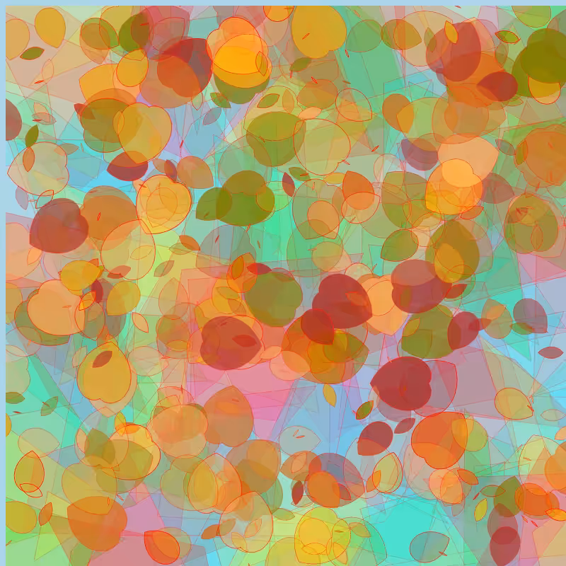Leaves and glasses #14