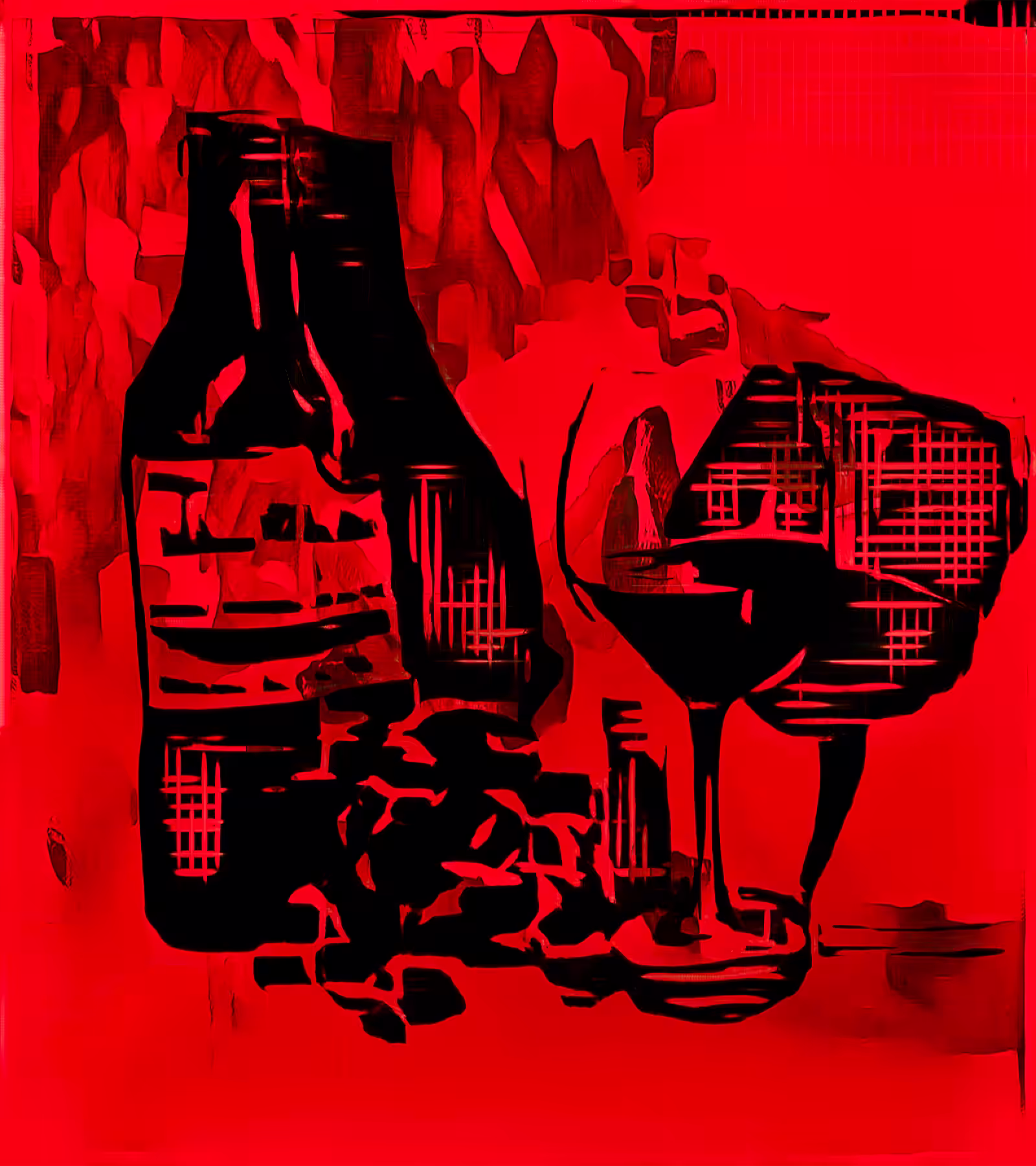 three primary colors of NeuralBricolage: Red, Black and Wine
