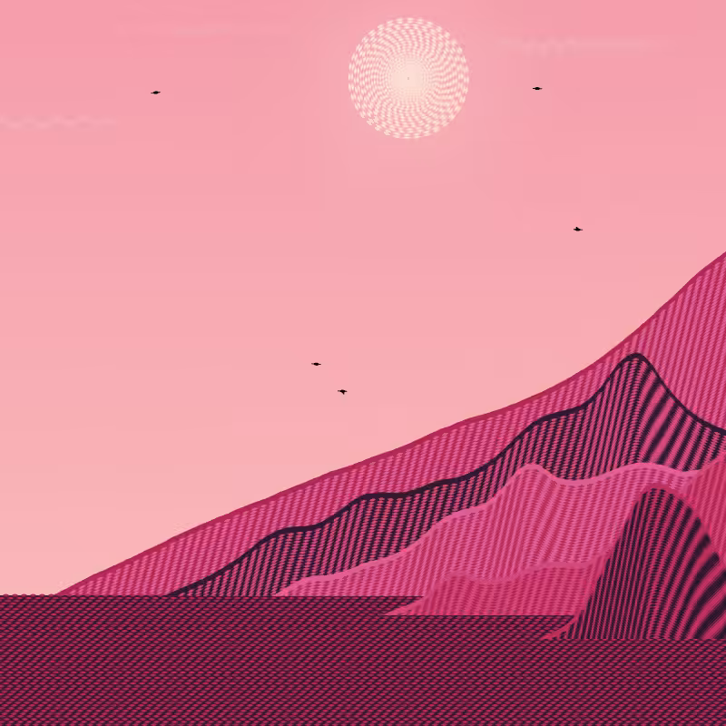 Painted Mountain Sunset #65