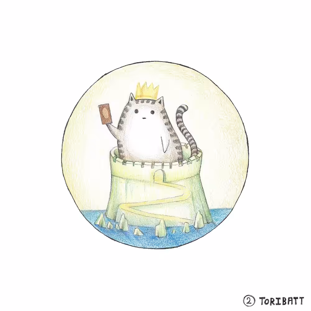 Cat with a Castle. (Cat:002)