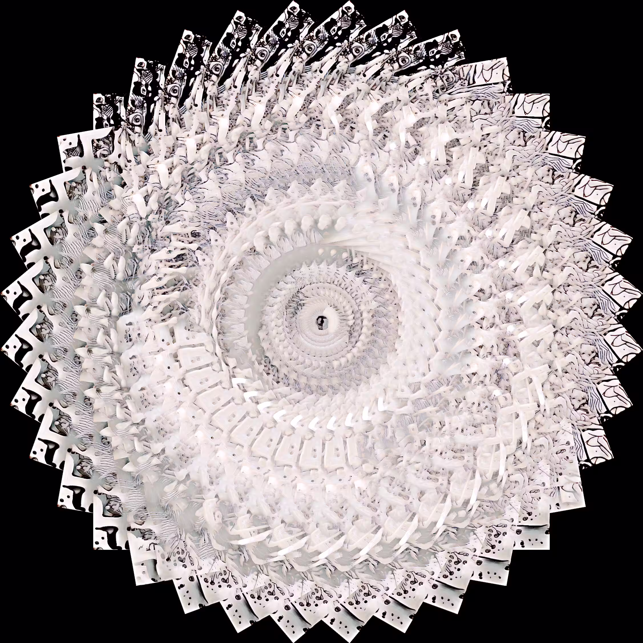 Generative Adversarial Spirograph, through the Crystal Glass