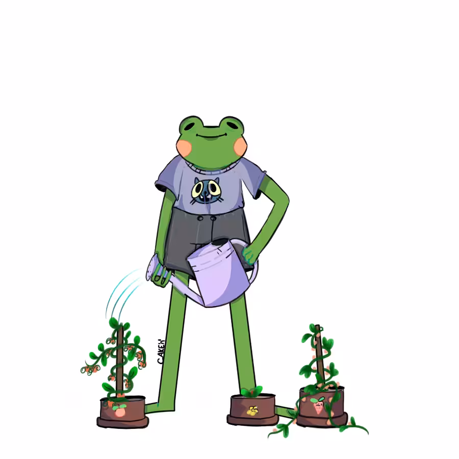 "gardener froggie" - #03/05 FROGGIE SERIES