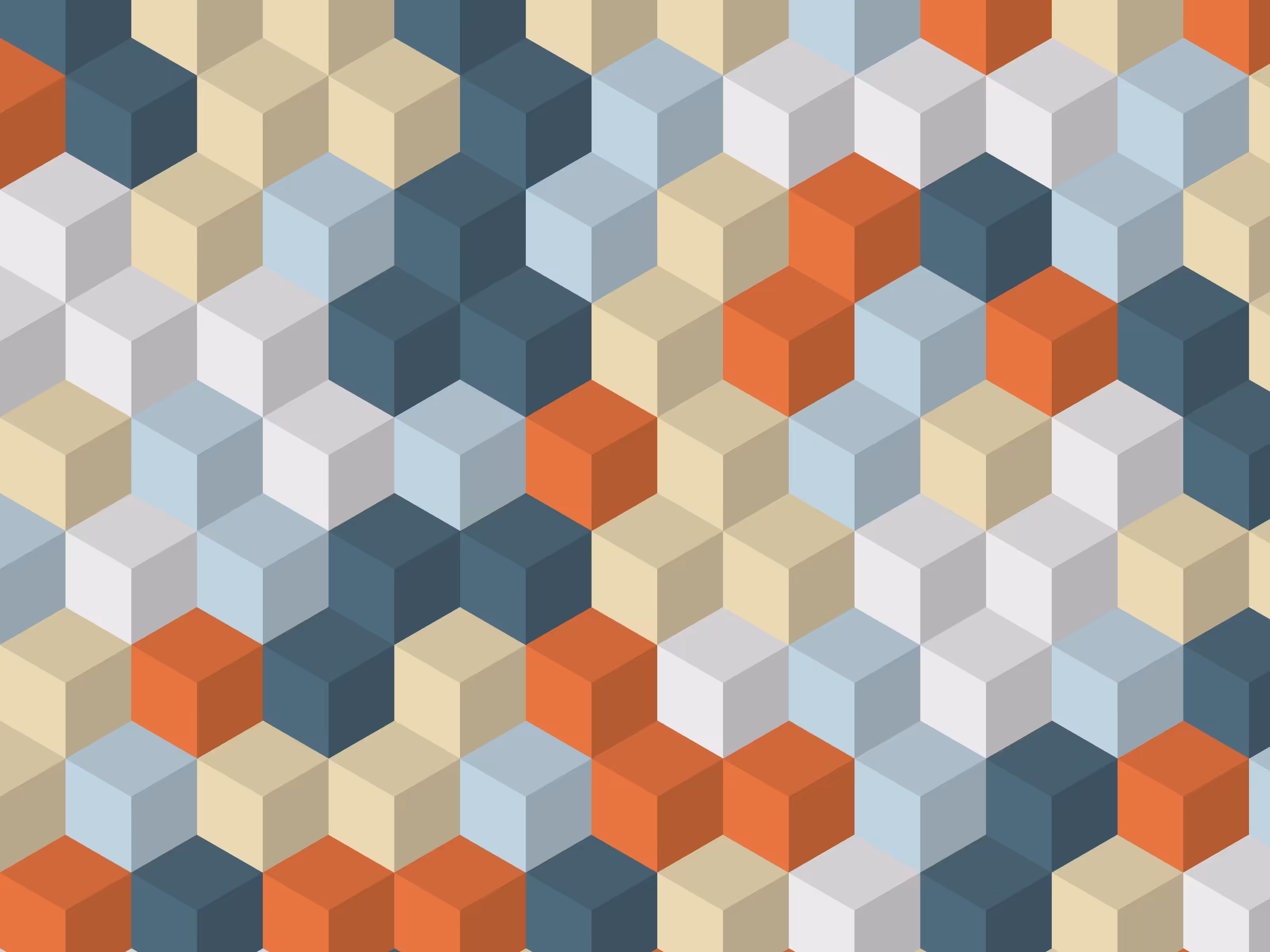 Cubes With Color Theme
