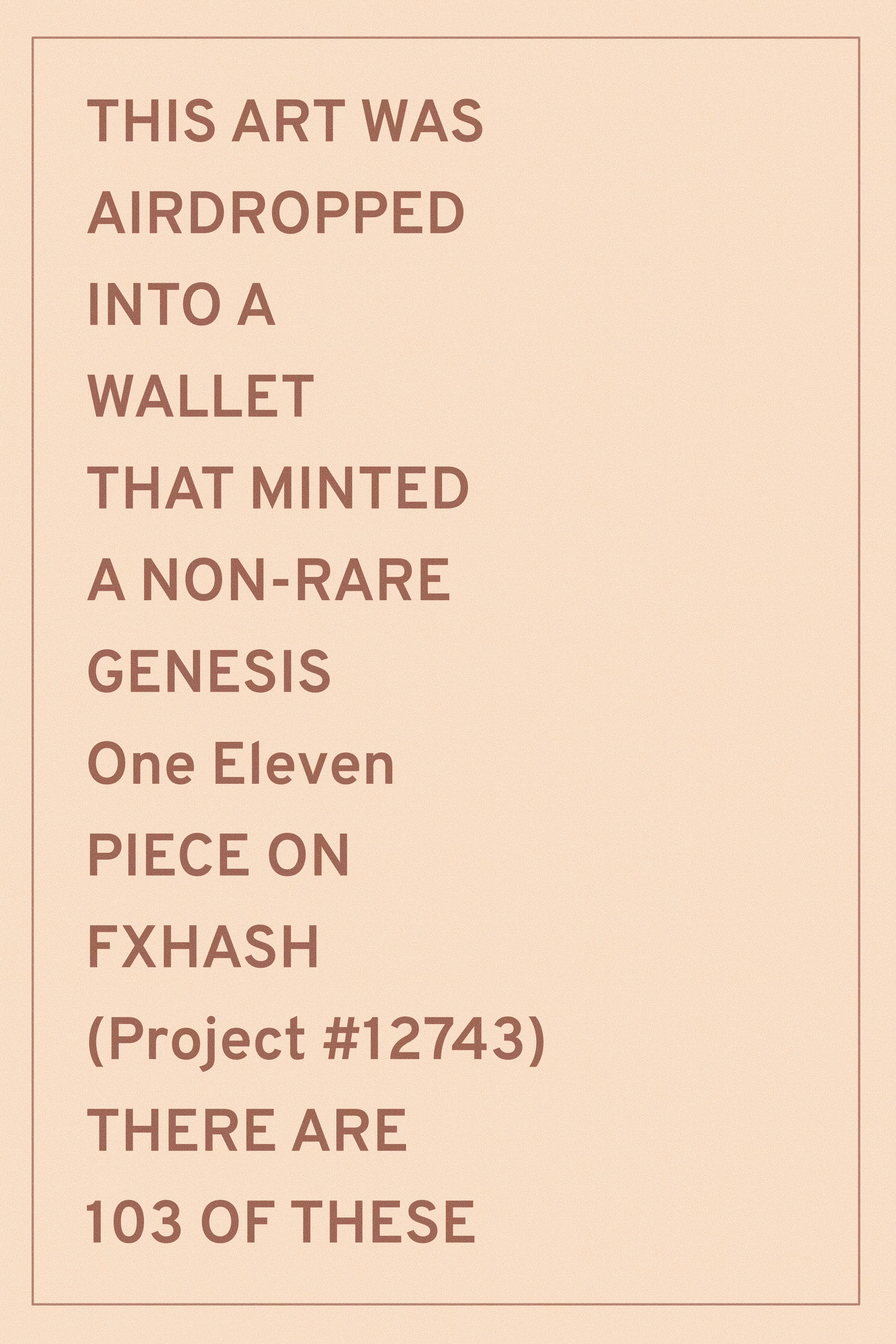 One Eleven (Non-Rare Airdrop)