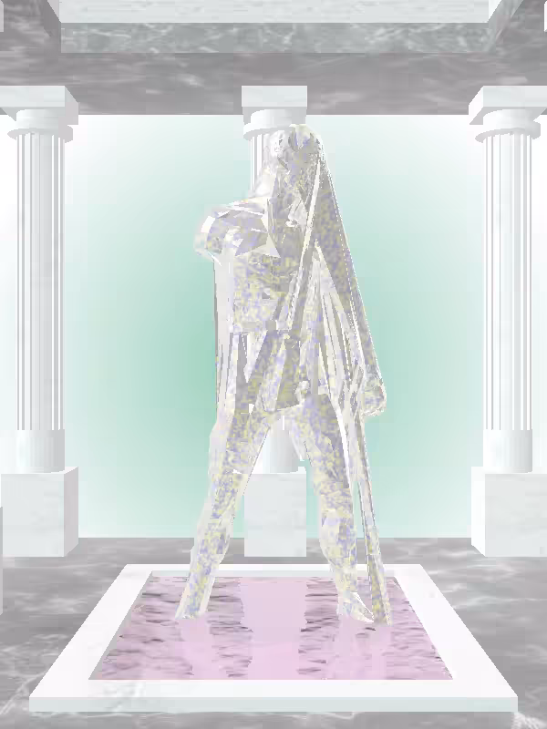 HeavenComputer: The Fragmented Shooter Glitter Bluish Gold Man #6780