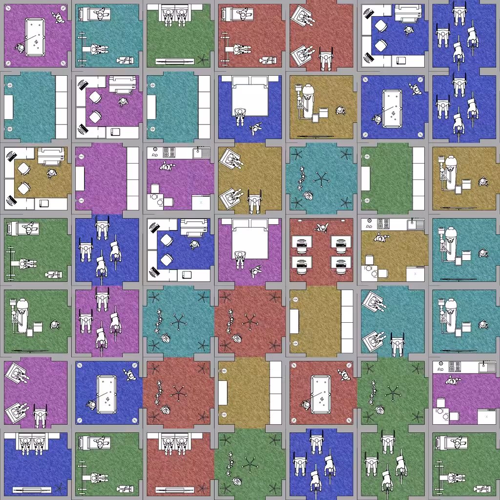 Harlequin block building #49