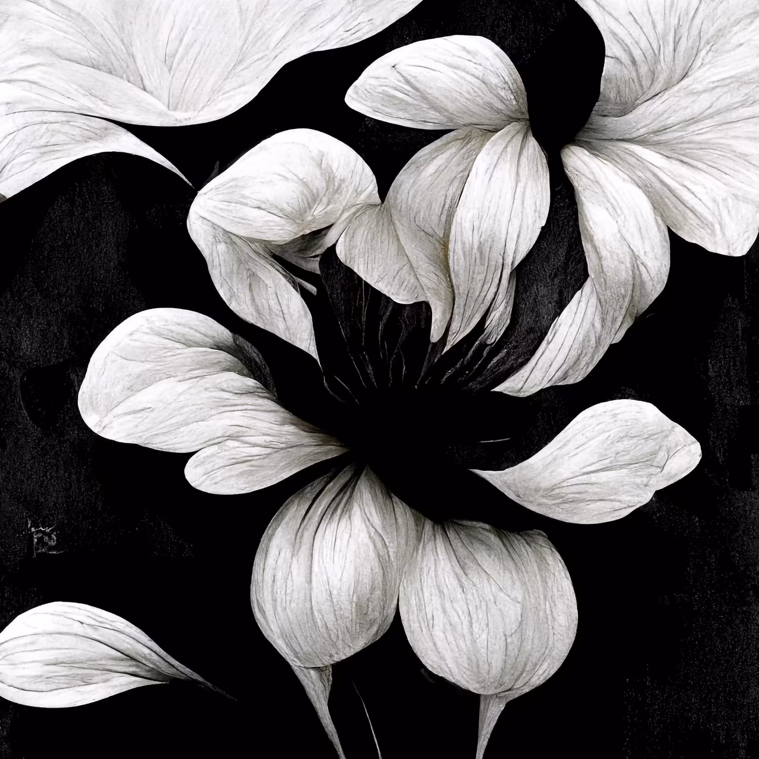 B&W Flowers