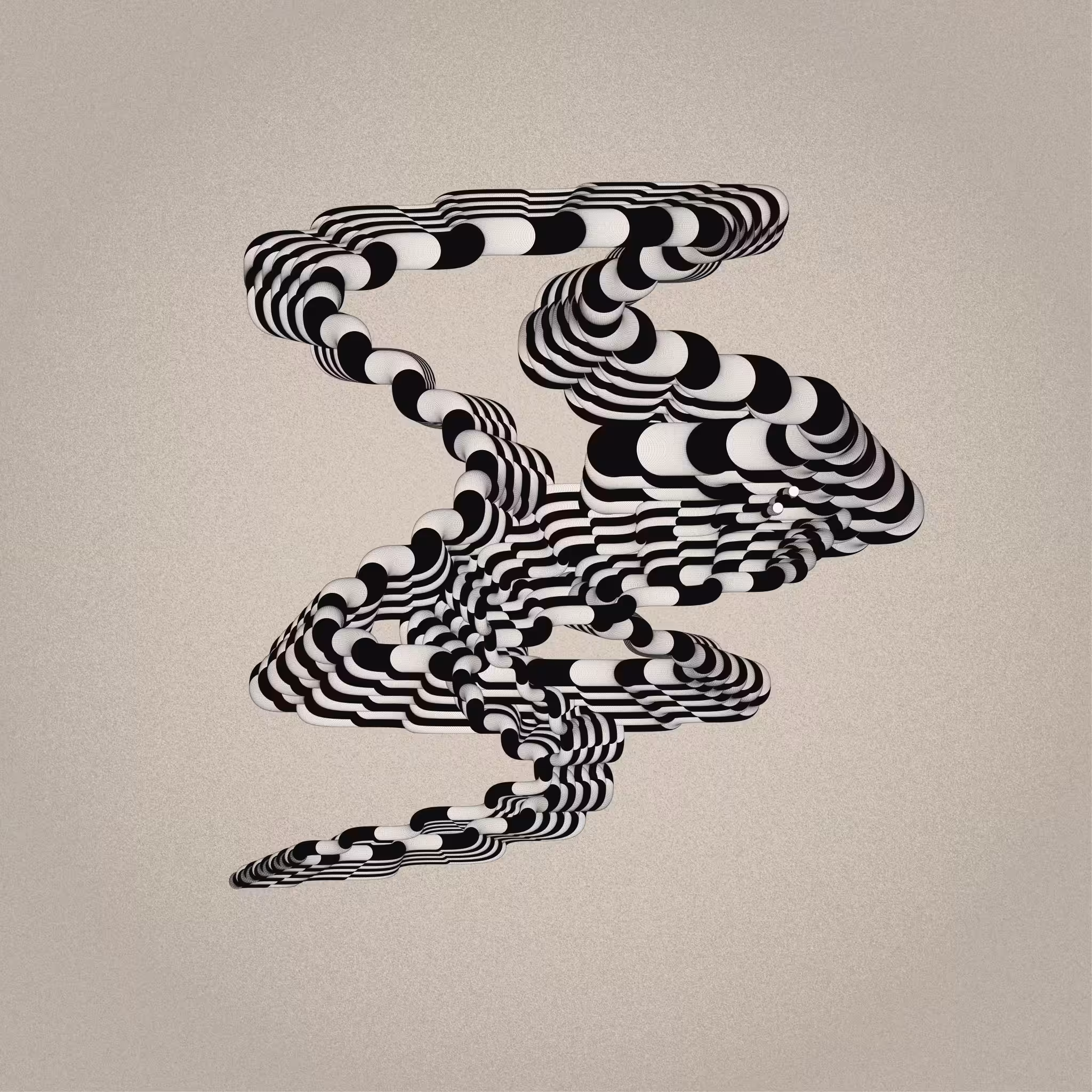 Pipe Alternate, Black & White No. 9