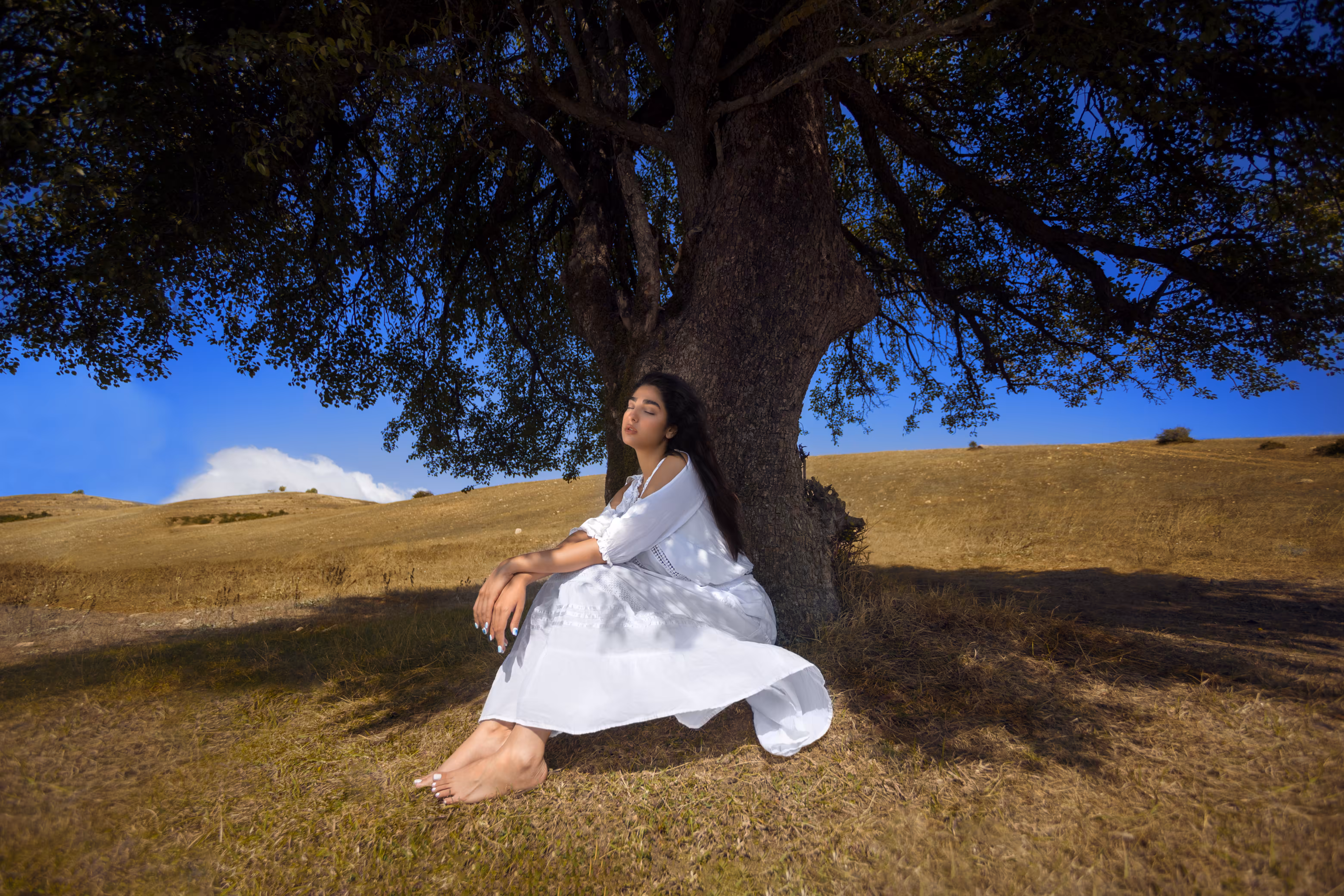 A Moment Under the Tree