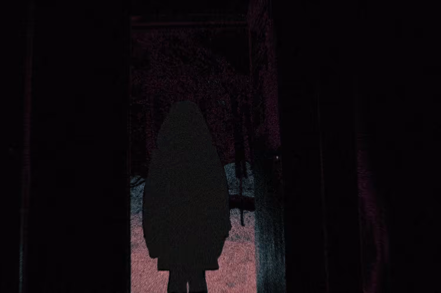 Girl in the door.