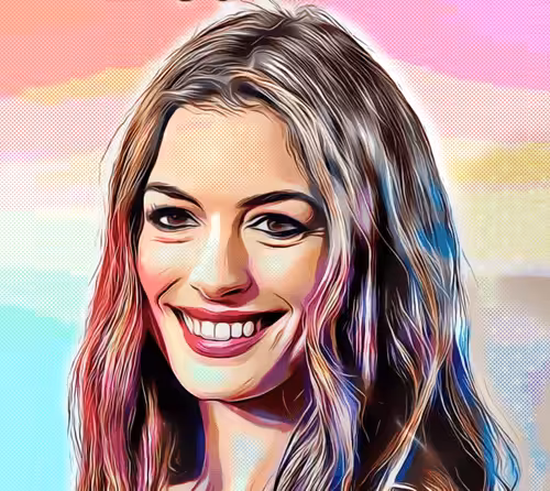 Famous Face Art: #56 Anne Hathaway