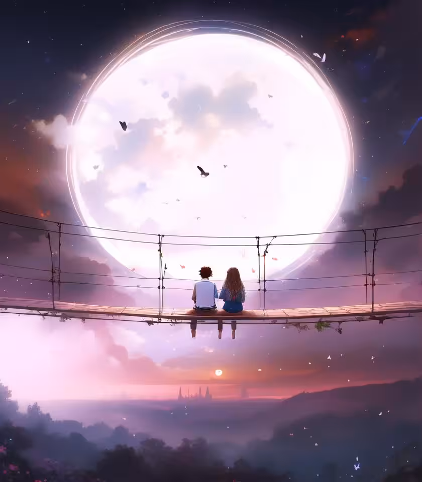 We meditate with the moon 🌕