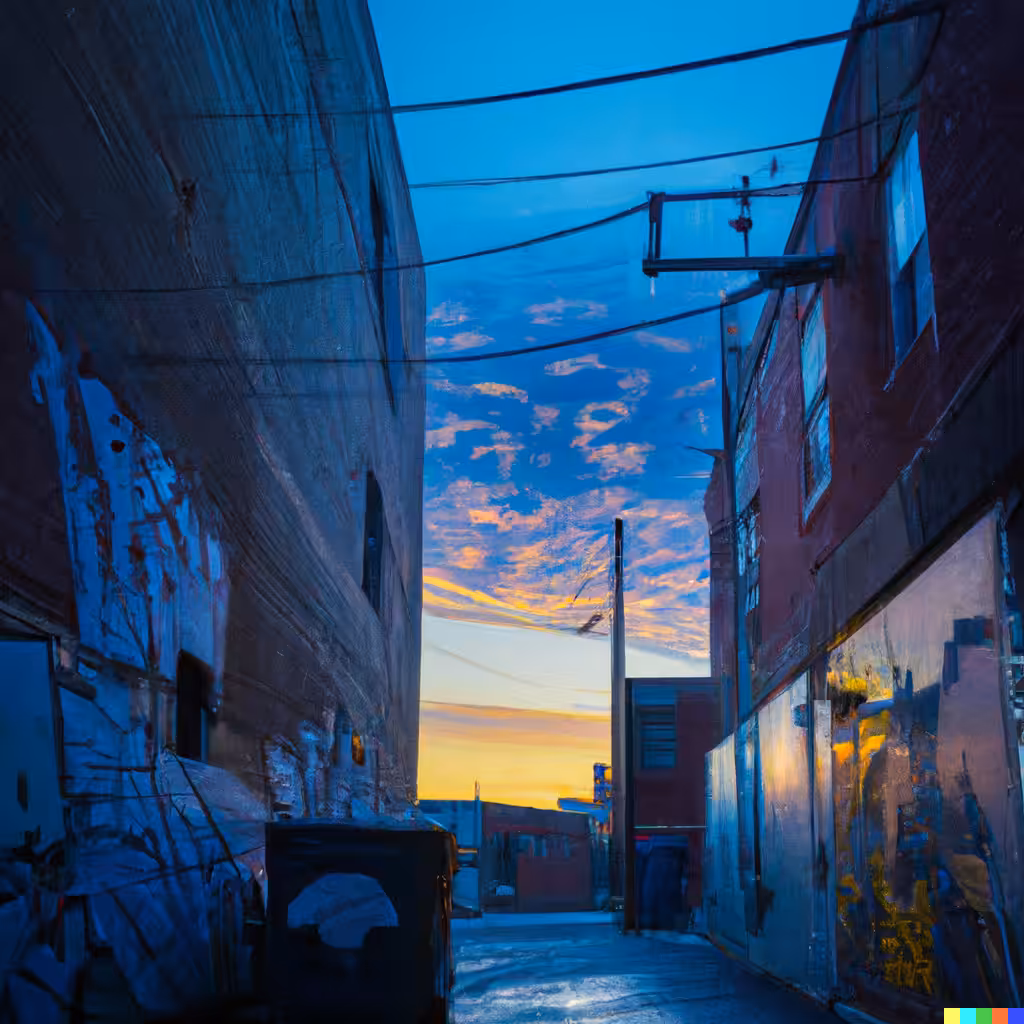 April Alley Sunrise