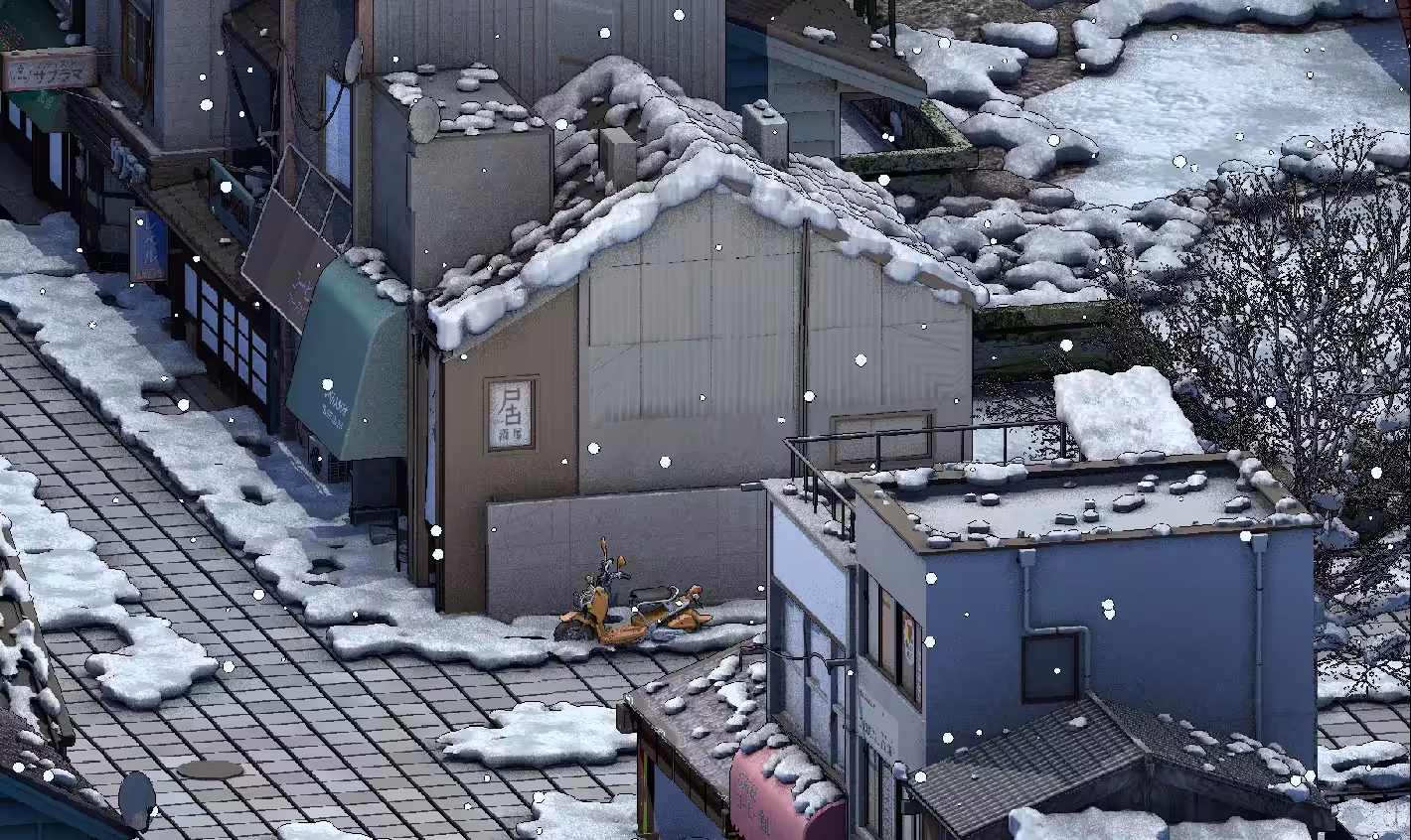 Downtown Winter Street Level - Companion Piece