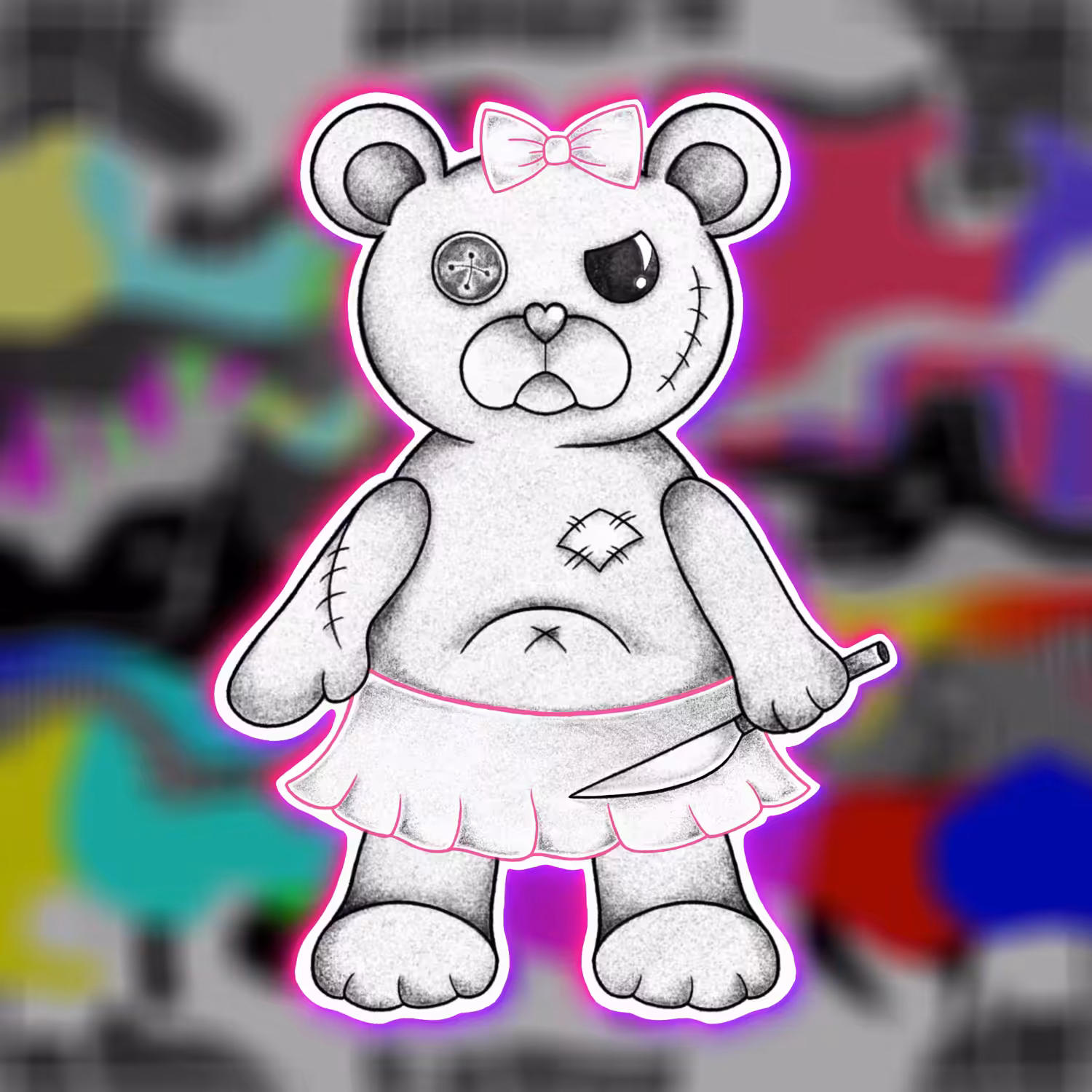 ANGRY TEDDY GIRL