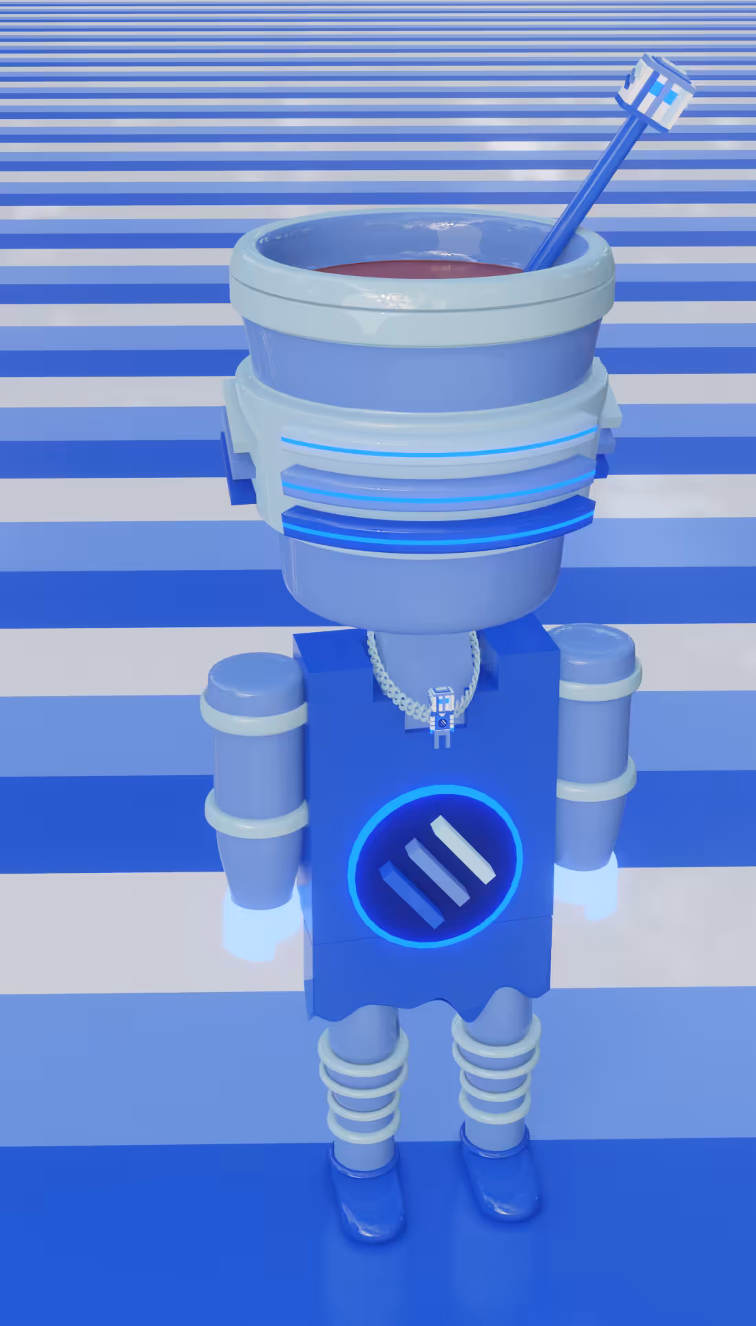 Tezos Domains Coffee Mascot