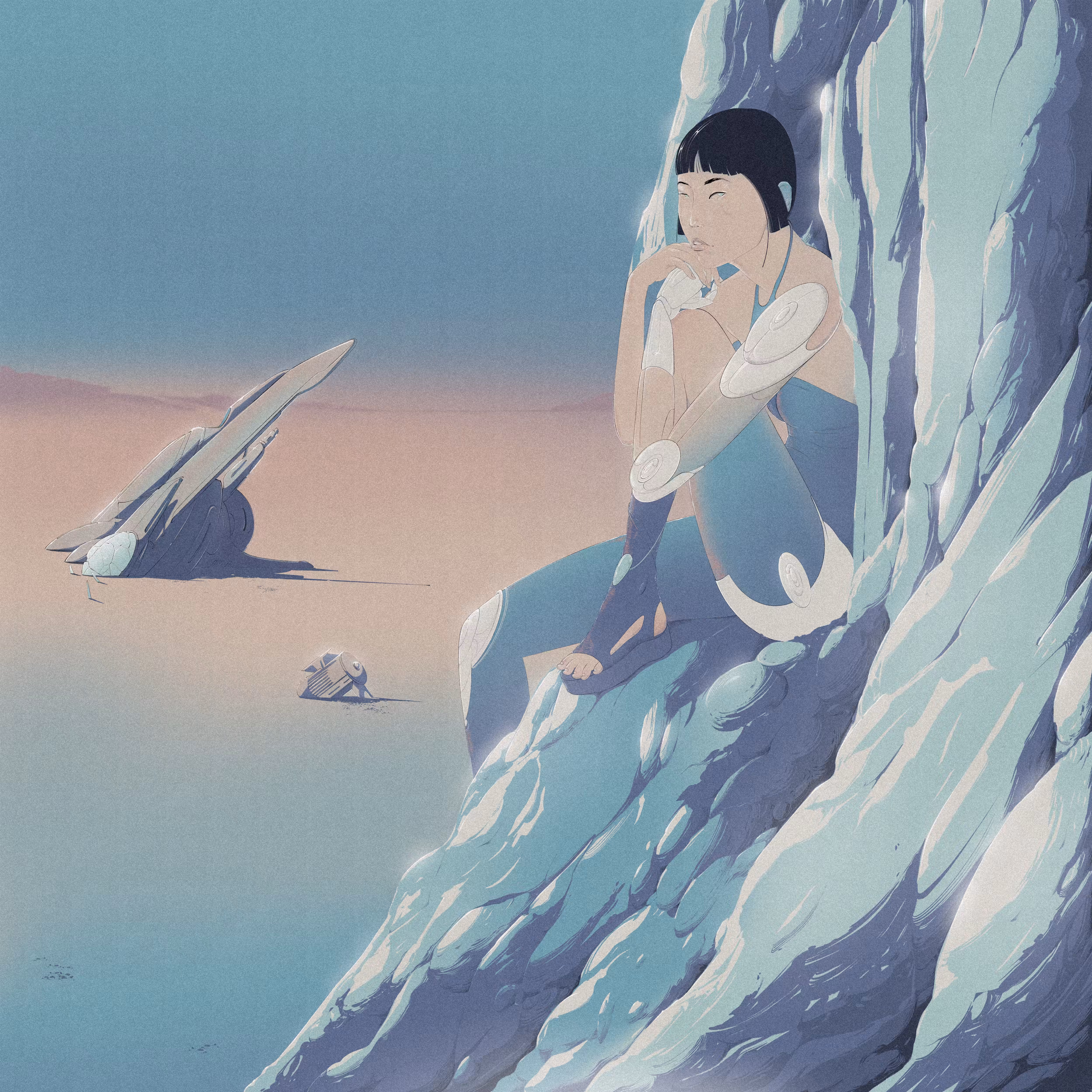 Crash Among The Rocks Of Suiseki.