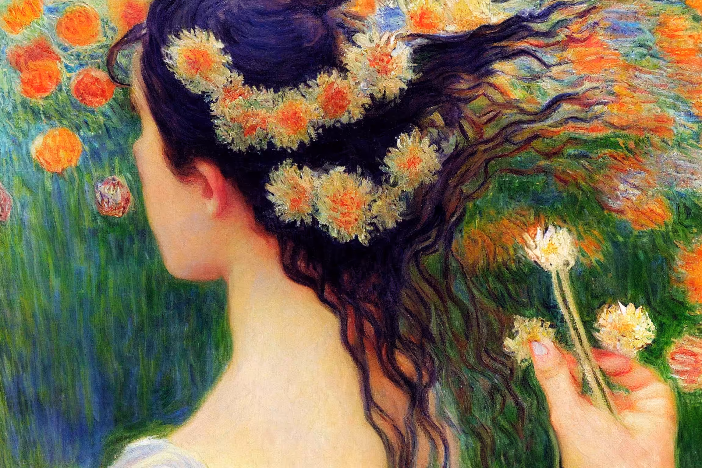 Flowers in Her Hair