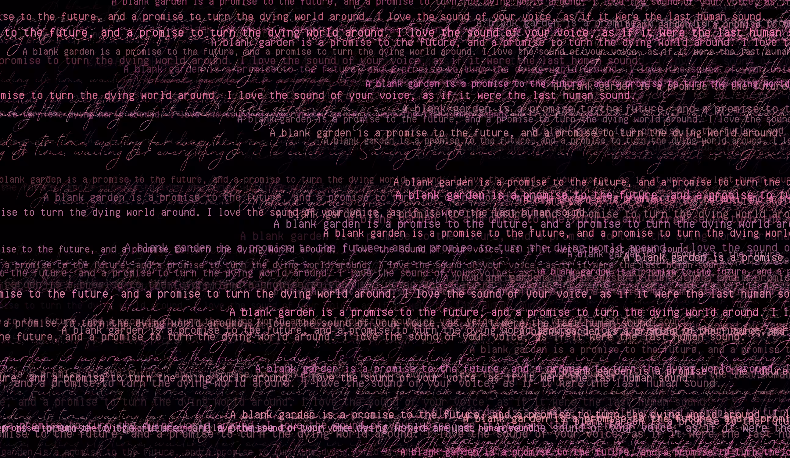 REPETAE: A blank garden (2025)