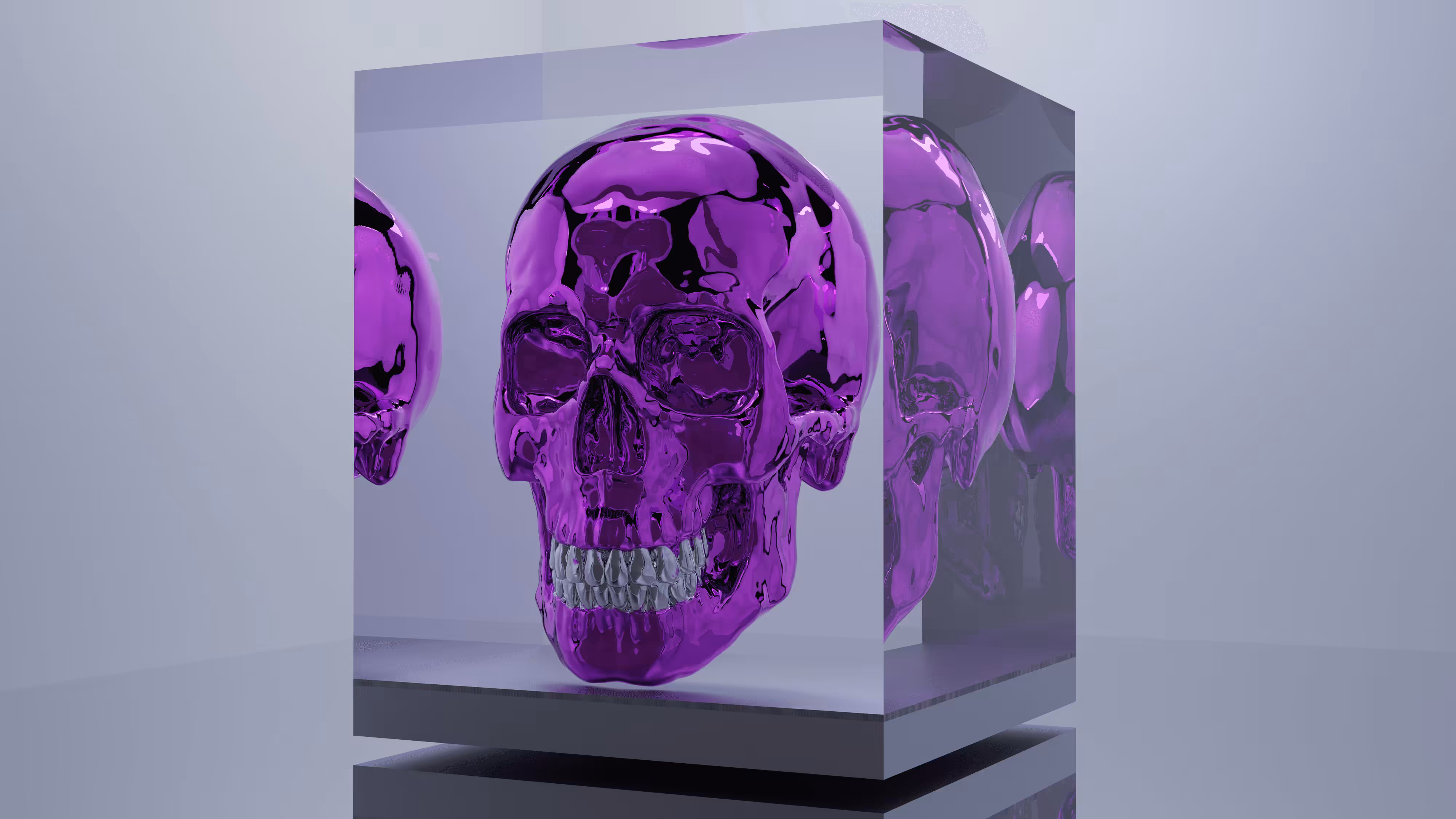 PURPLE QUARTZ SKULL
