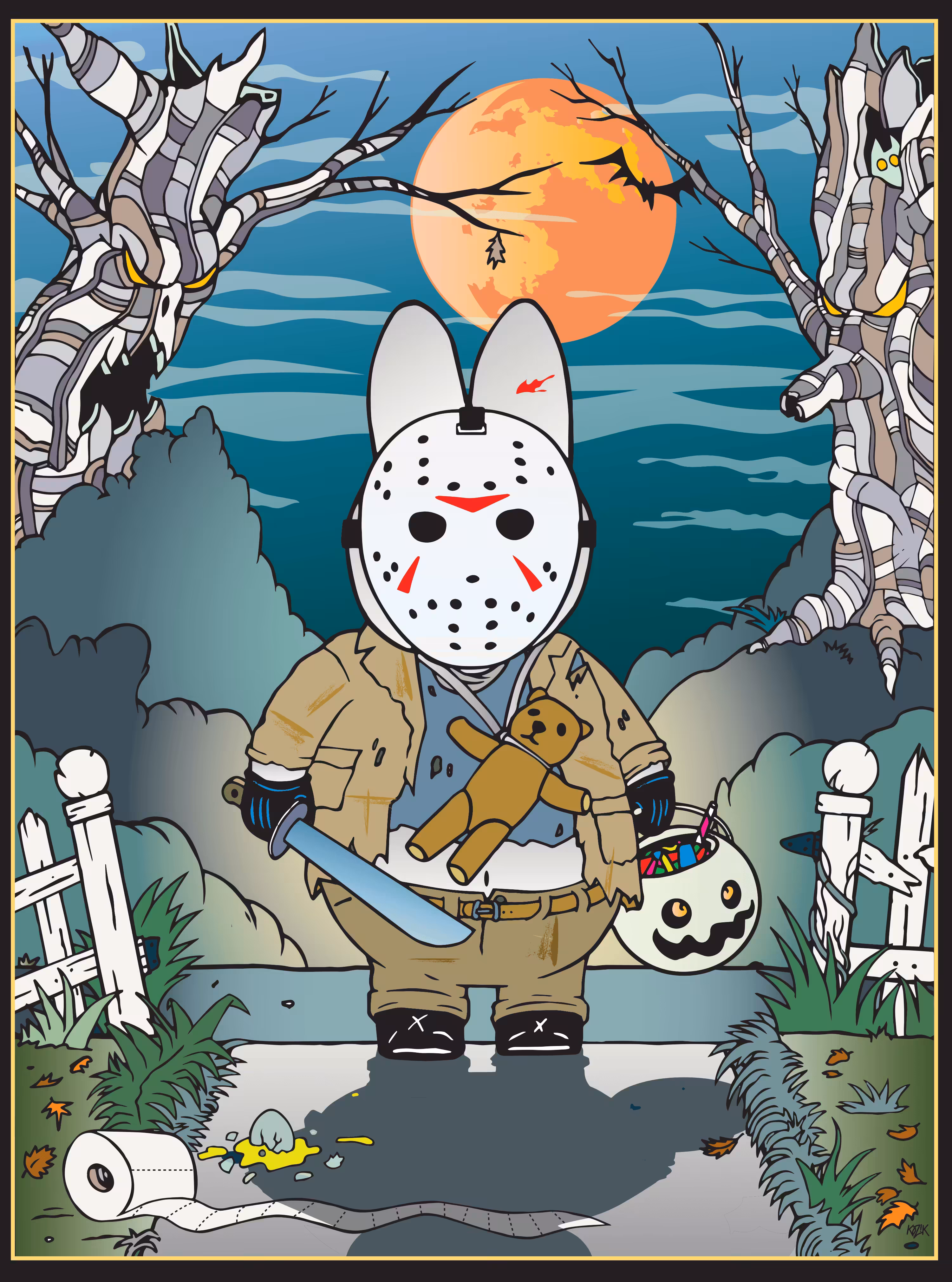 Labbit's Halloween 2. " I is a Jason"