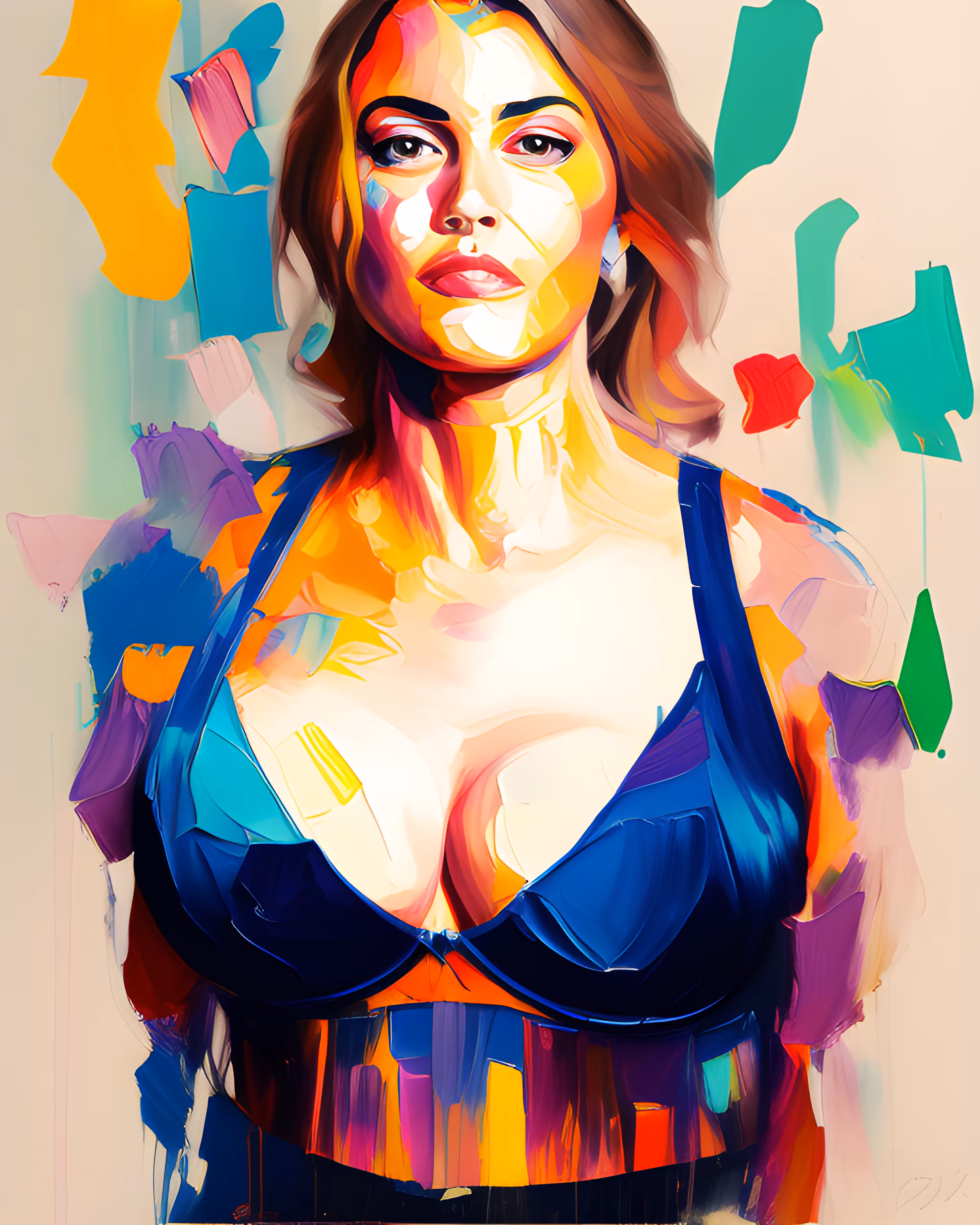 Virtual brush strokes 