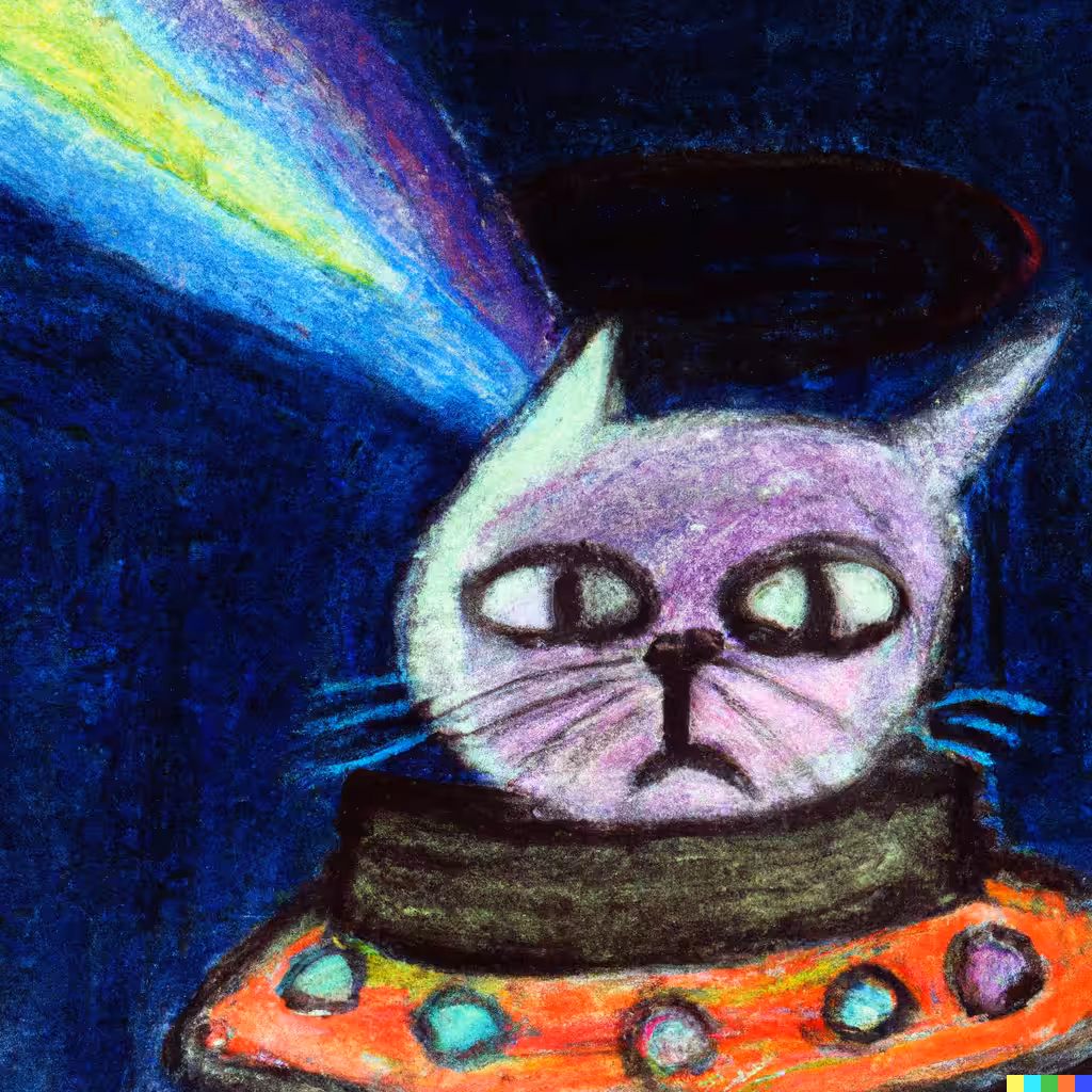 Less than Thrilled Space Cat No. 2