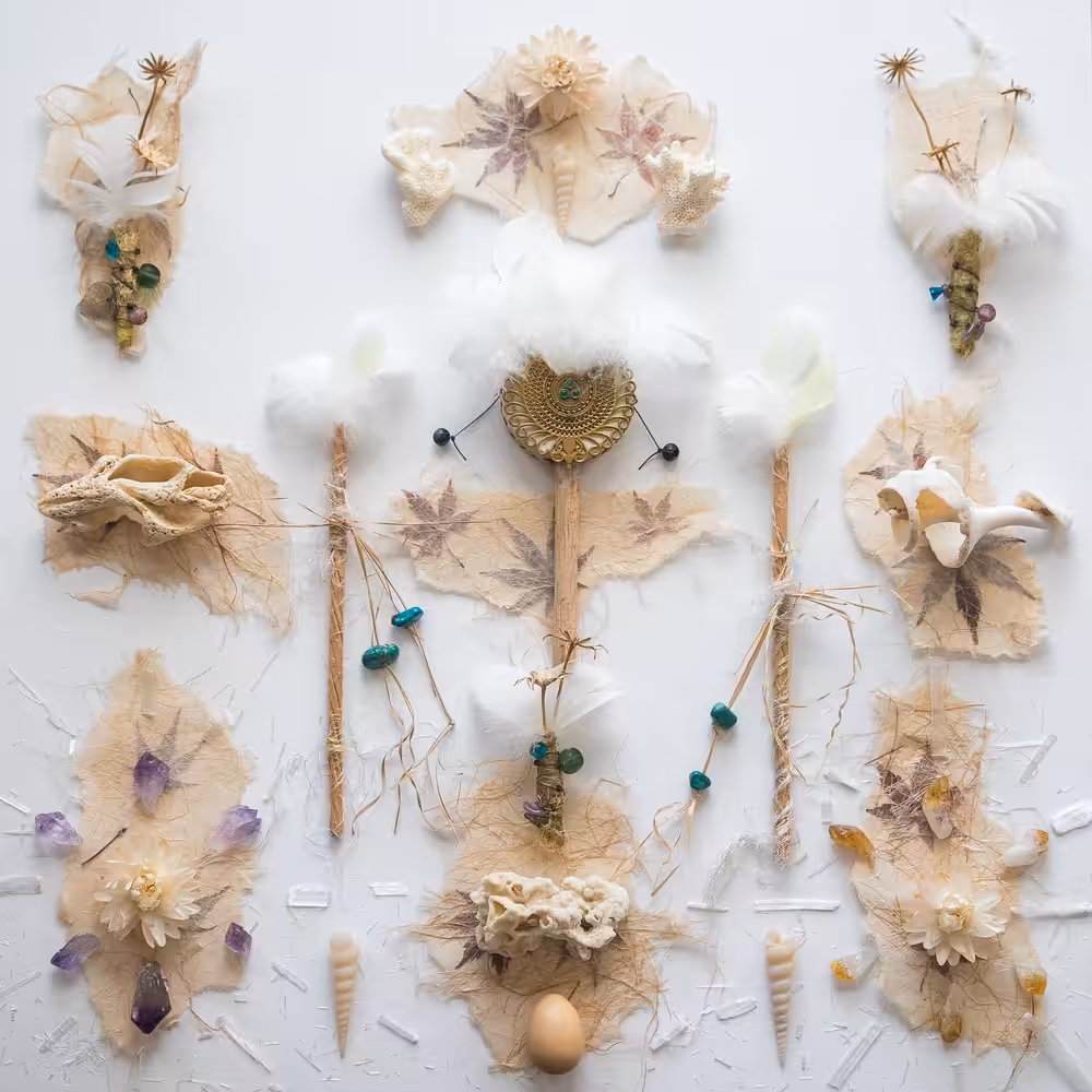 Grid of Nine. Series 1: Magical Wands and Mushrooms. The Gates are Opening.