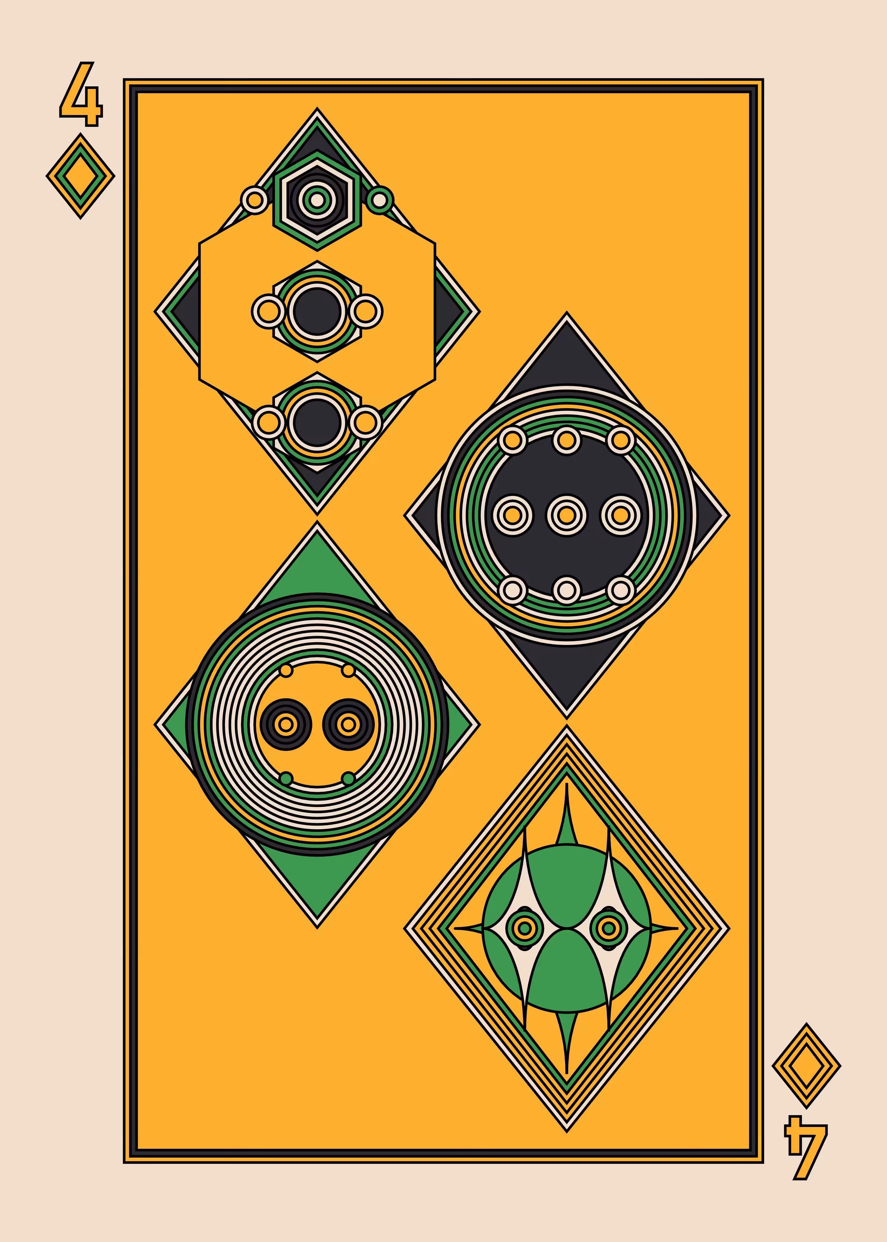 Four of Diamonds Dark
