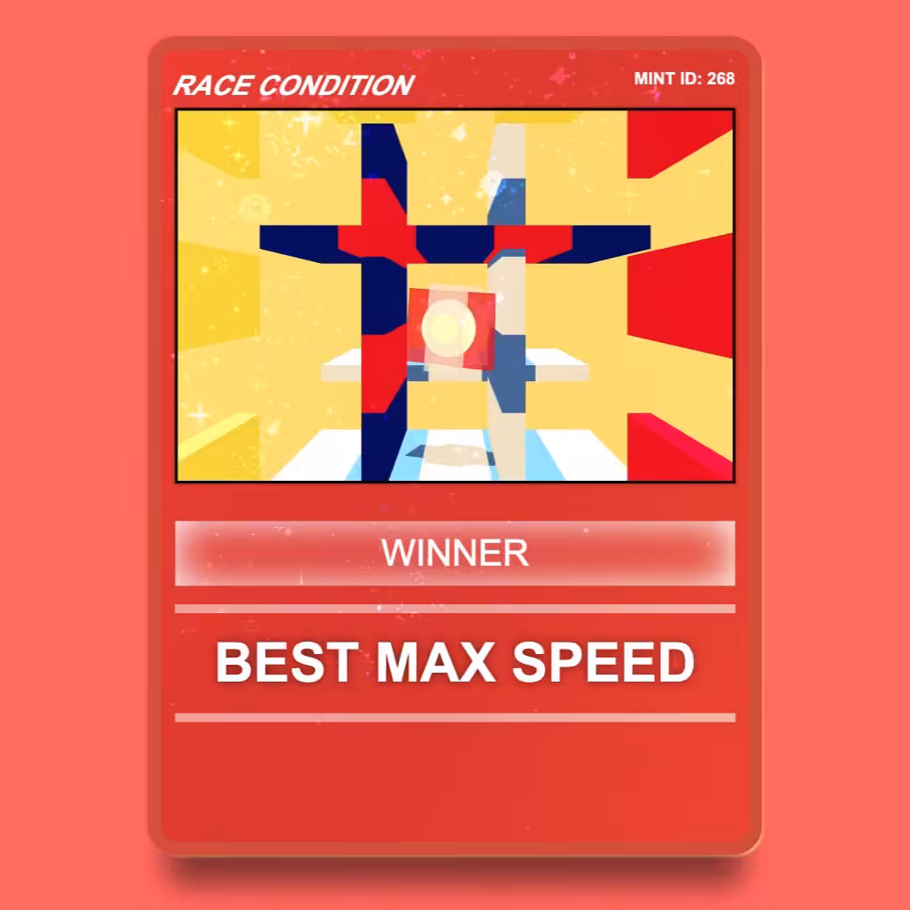 Best Max Speed – Race Condition Winner
