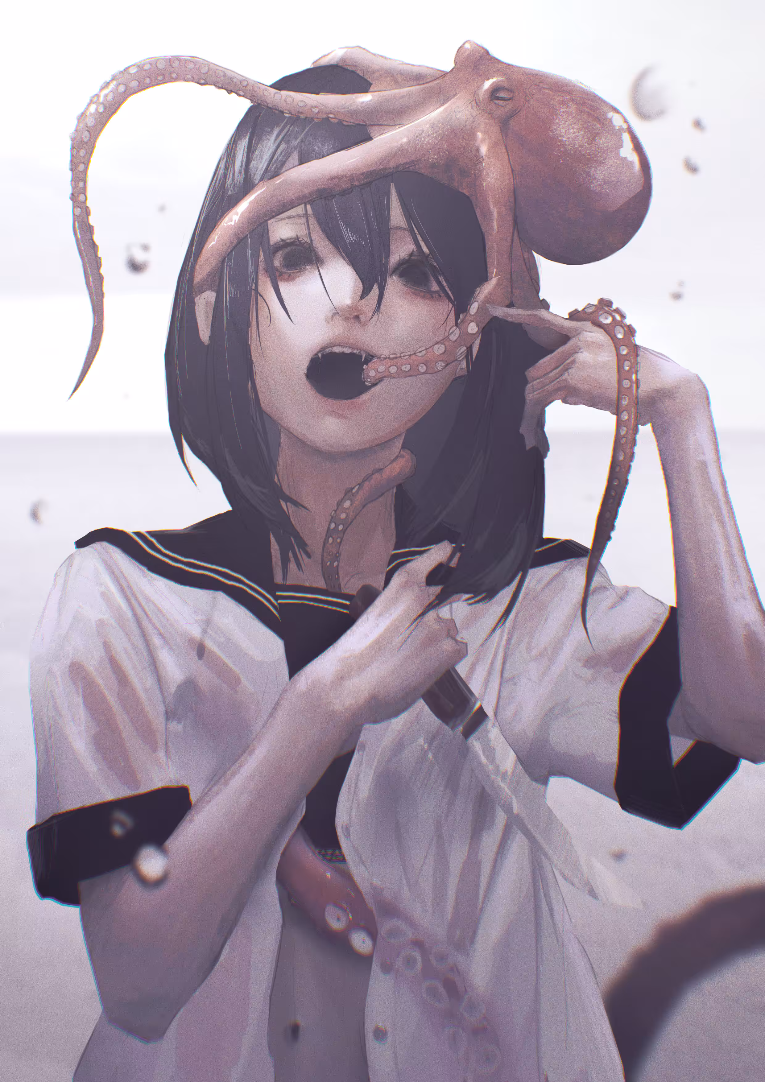 Girl and Octopus