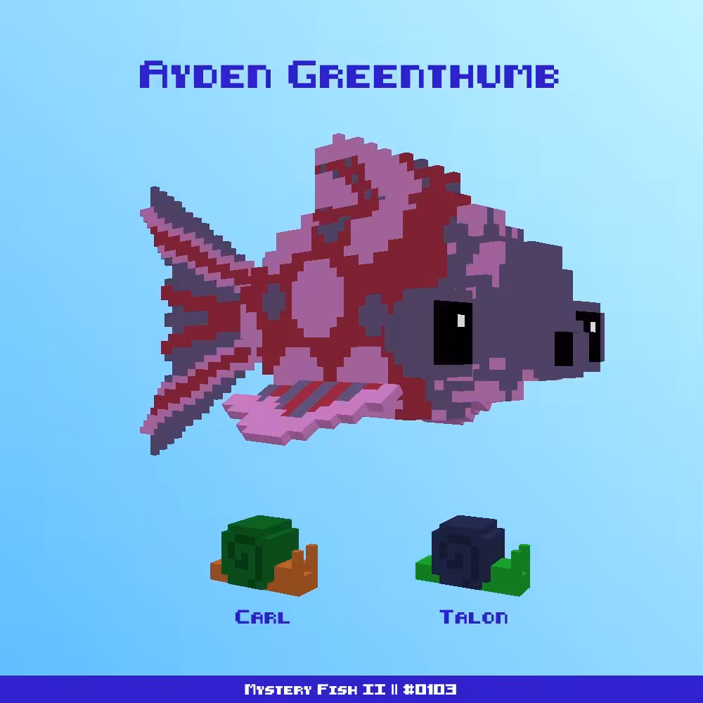 Ayden Greenthumb :: Mystery Fish 0103/1000 