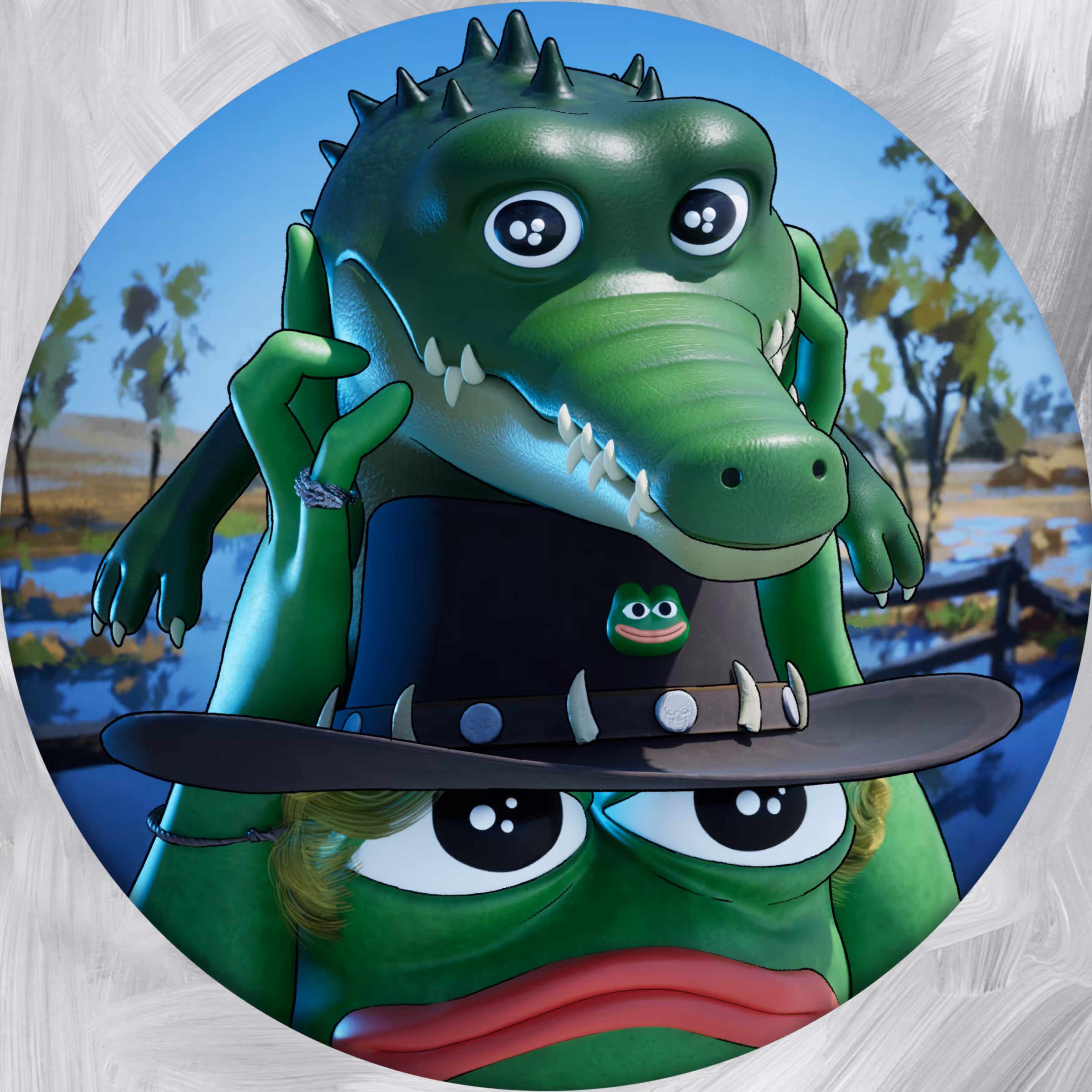 CROCODILE DUNDEE PEPE SKULL