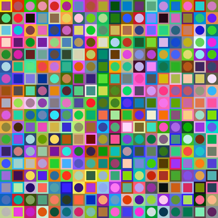 Square Dot Composition #135