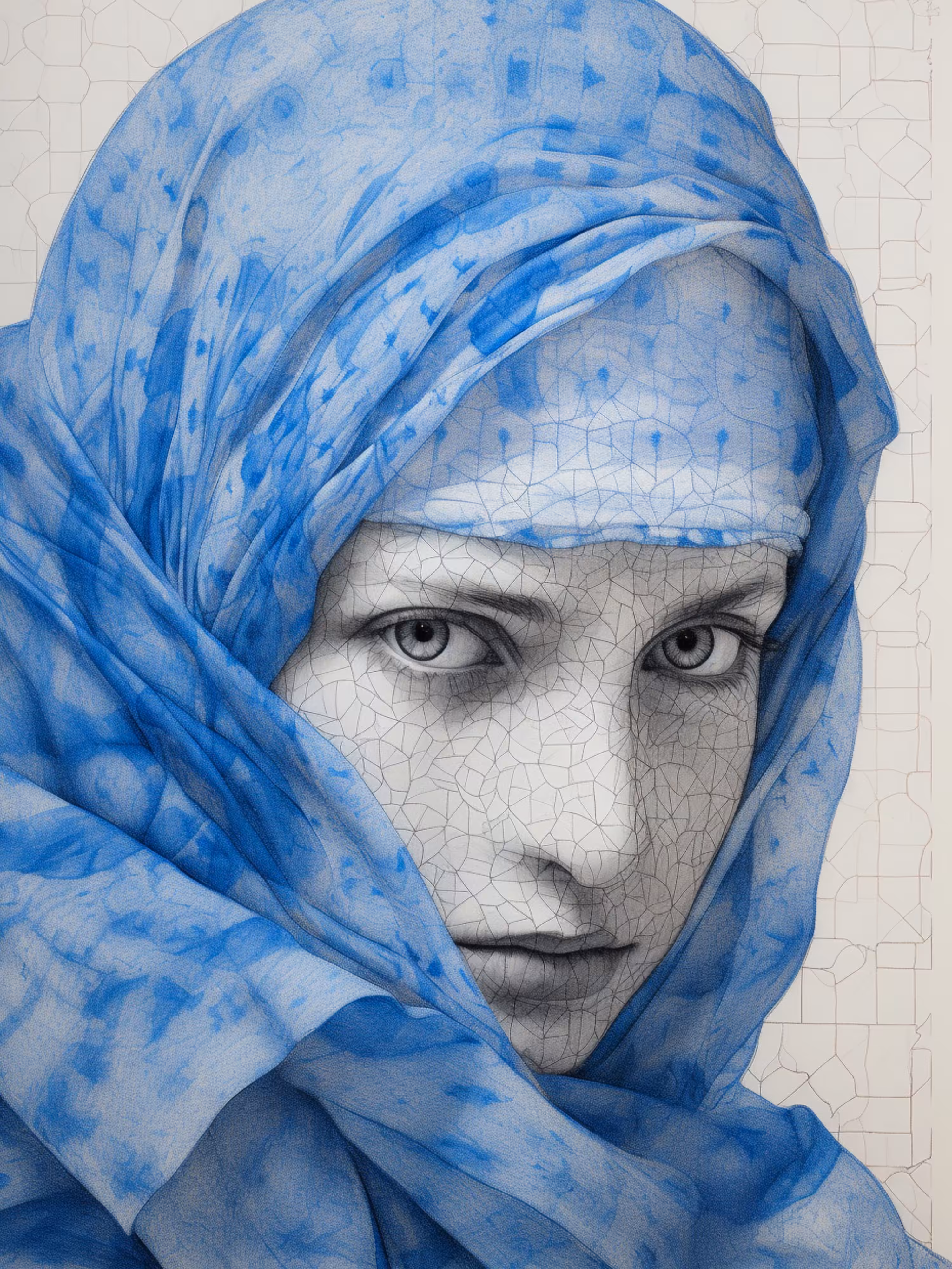 Blue scarf